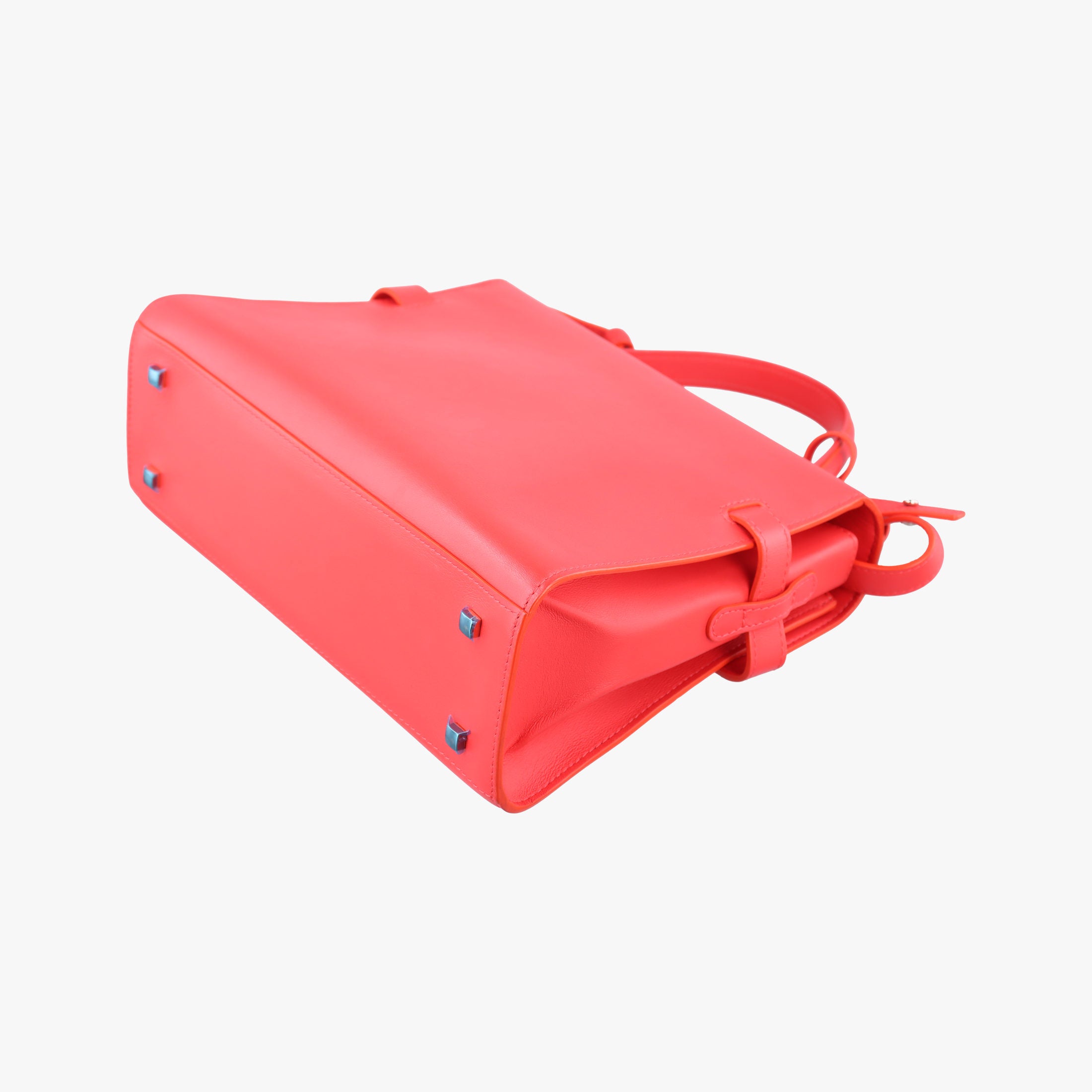 Pre-owned Delvaux Tan pete Red Leather  shoulderbag | stylenewstar