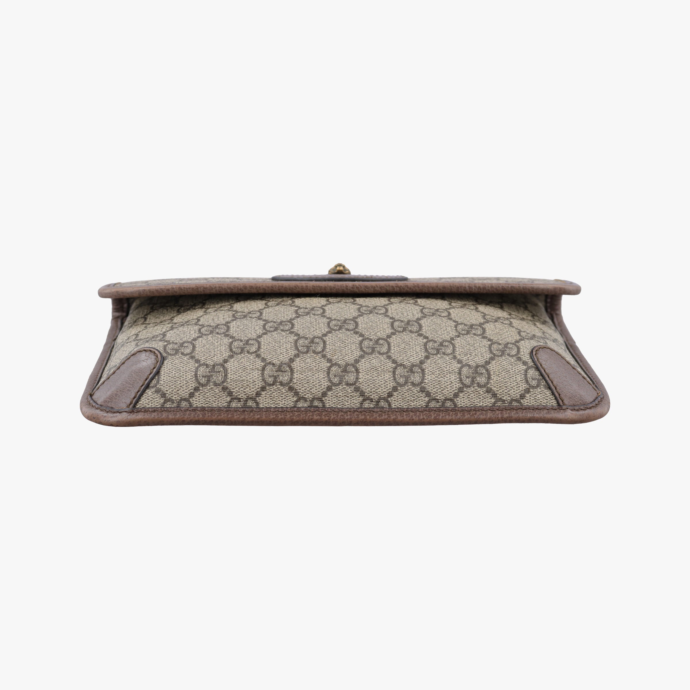 Secondhand Gucci NEO VINTAGE GG Supreme Brown PVC coated canvas×Leather 493930 bum bag/waist bag | stylenewstar