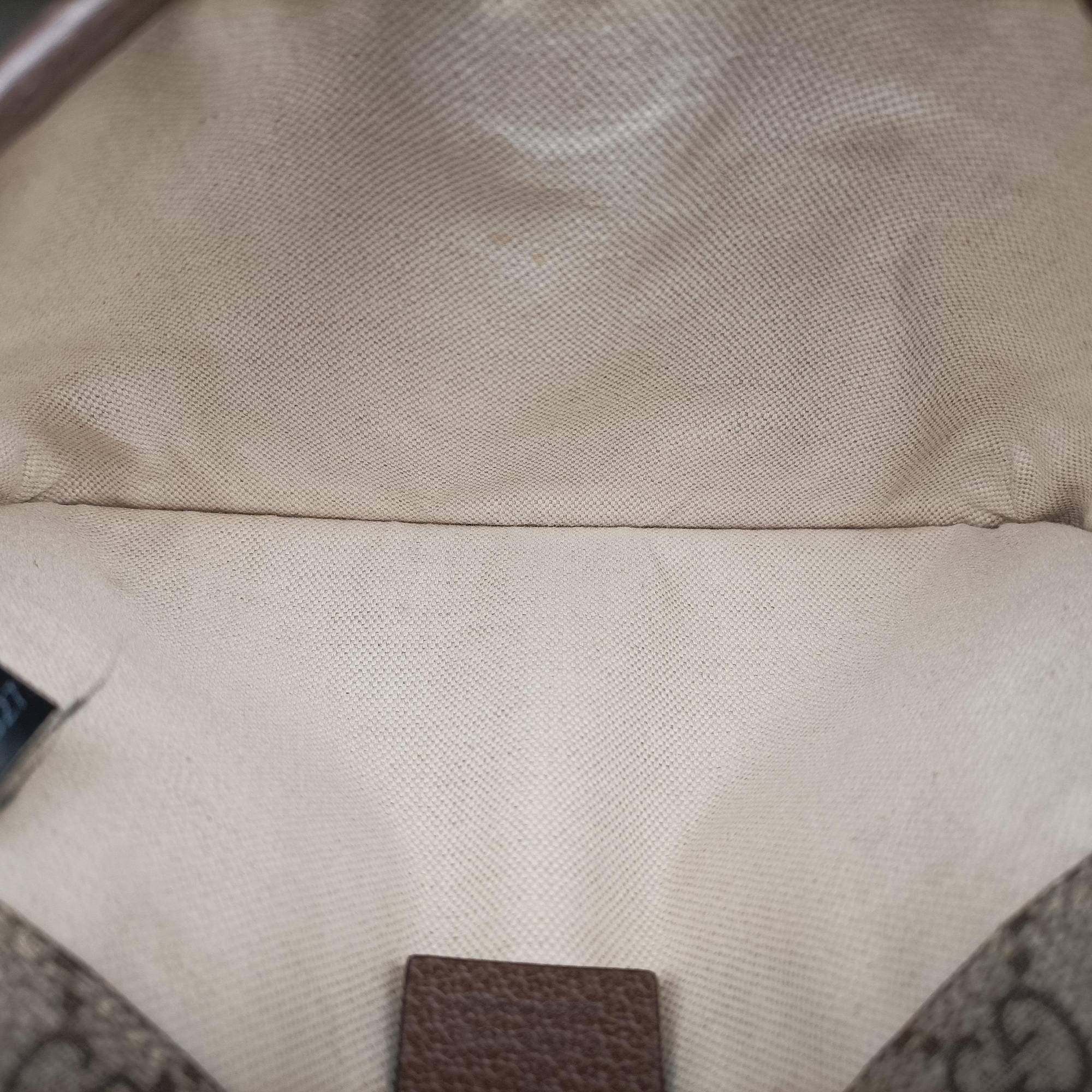 Secondhand Gucci NEO VINTAGE GG Supreme Brown PVC coated canvas×Leather 493930 bum bag/waist bag | stylenewstar