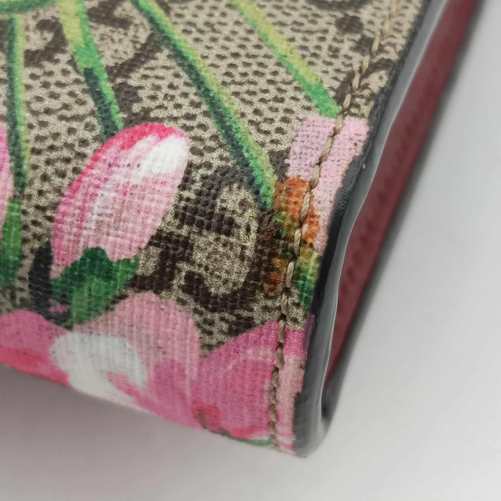 Pre-owned Gucci Dionysus beige×Multicolour PVC coated canvas×Leather 401231 shoulderbag | stylenewstar