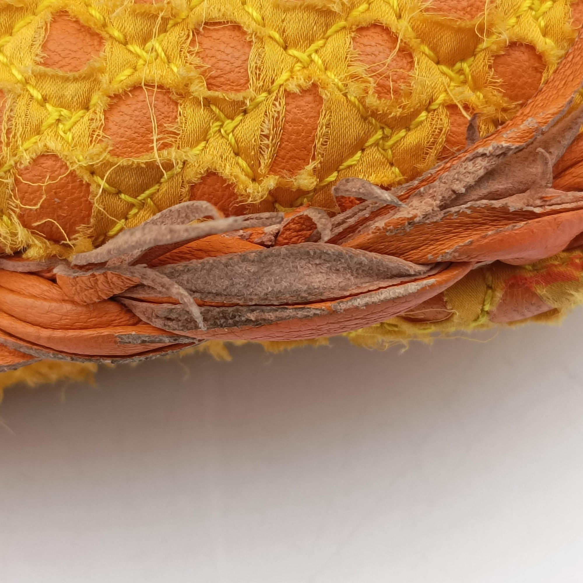 Secondhand Bottega Veneta Veneta Yellow lambskin  handbag | stylenewstar