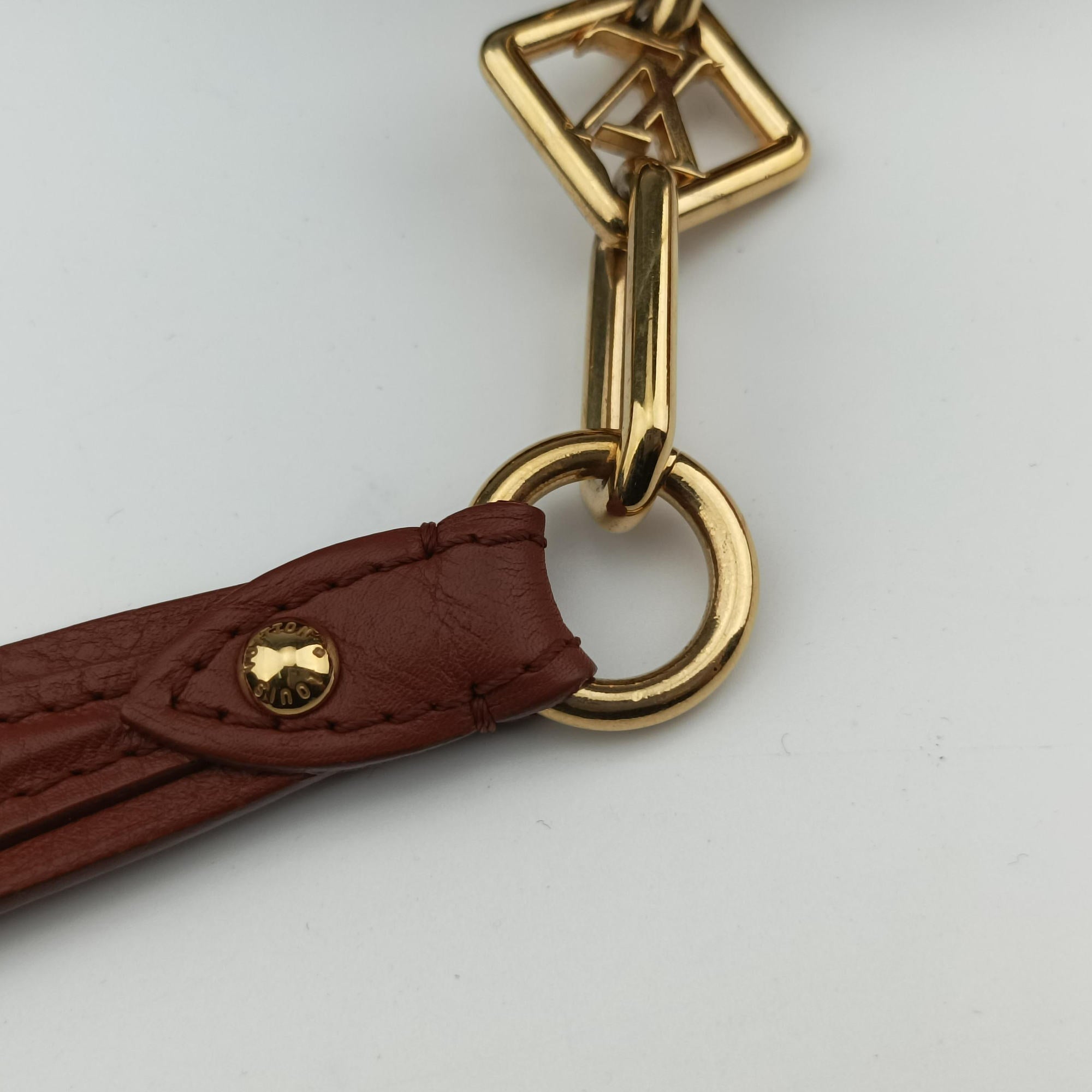 Pre-owned Louis Vuitton Monogram Charm Cabas White x Brown x Multicolor Vinyl x Leather M95157 shoulderbag | stylenewstar