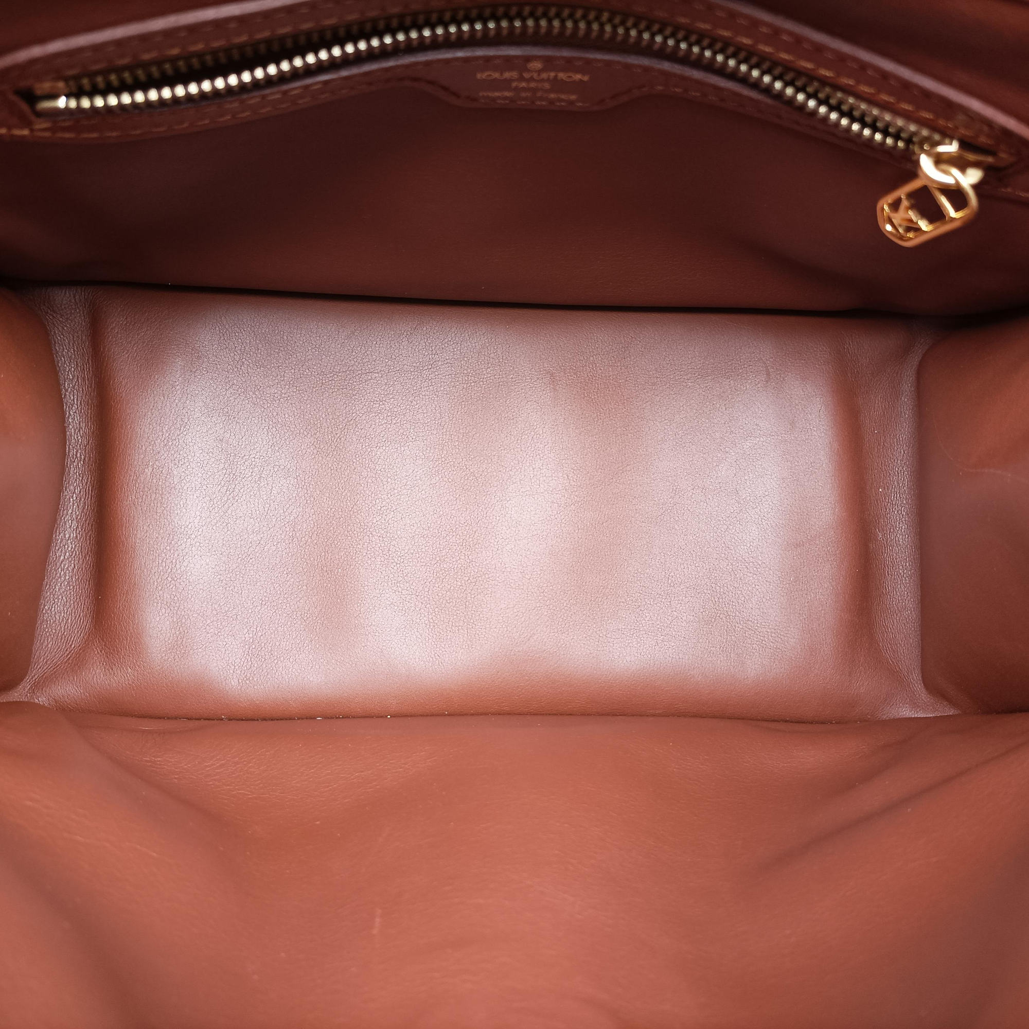 Pre-owned Louis Vuitton Monogram Charm Cabas White x Brown x Multicolor Vinyl x Leather M95157 shoulderbag | stylenewstar