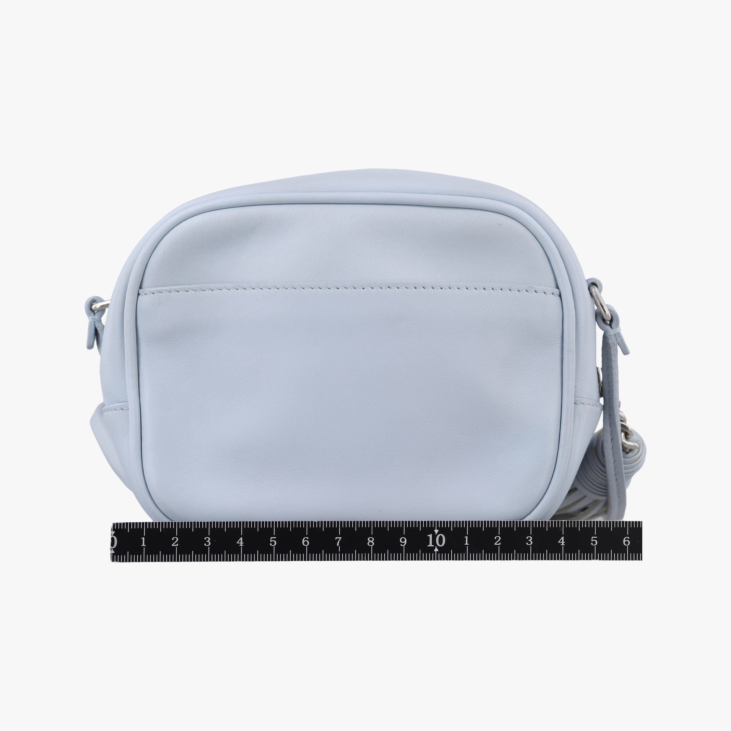 Pre-owned Yves Saint Laurent Monogram Blogger Blue Leather 425317 shoulderbag | stylenewstar