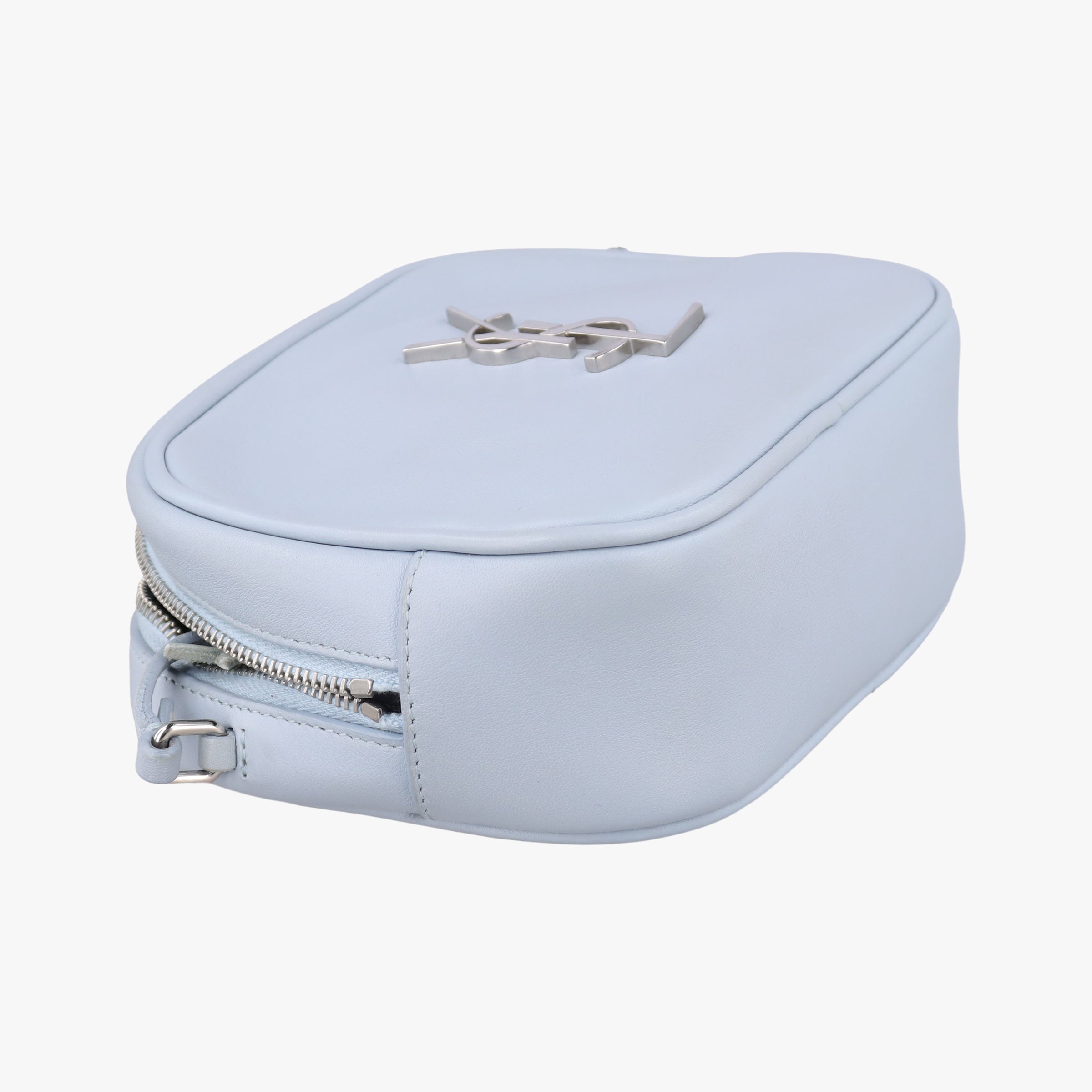 Pre-owned Yves Saint Laurent Monogram Blogger Blue Leather 425317 shoulderbag | stylenewstar