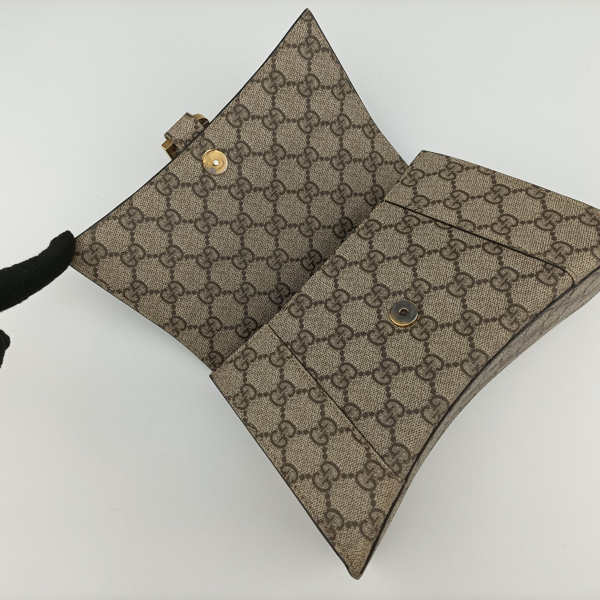 Secondhand Gucci Hourglass Hacker Project Brown PVC coated canvas 681697 shoulderbag | stylenewstar