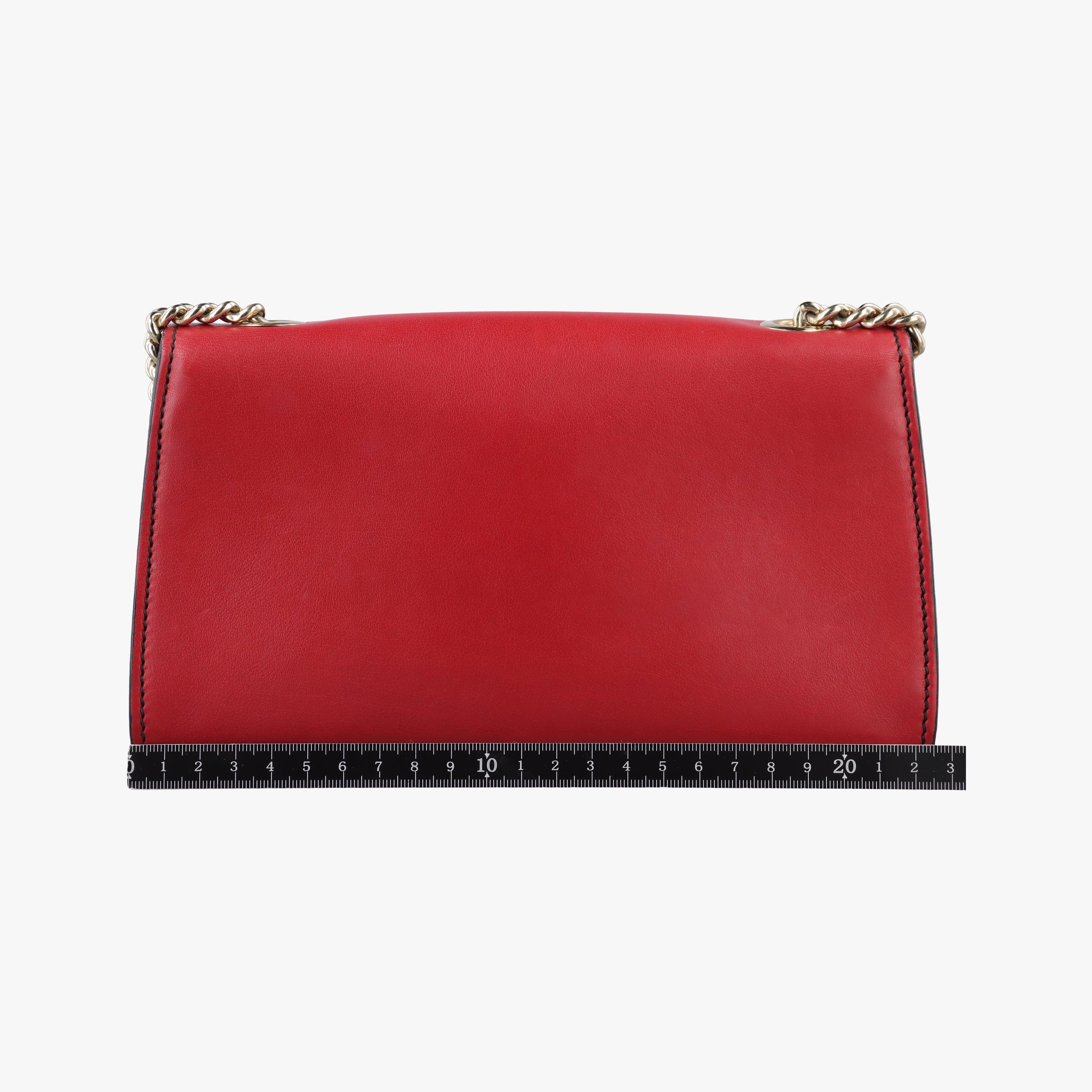 Pre-owned Gucci Emily Red Leather 283063 shoulderbag | stylenewstar