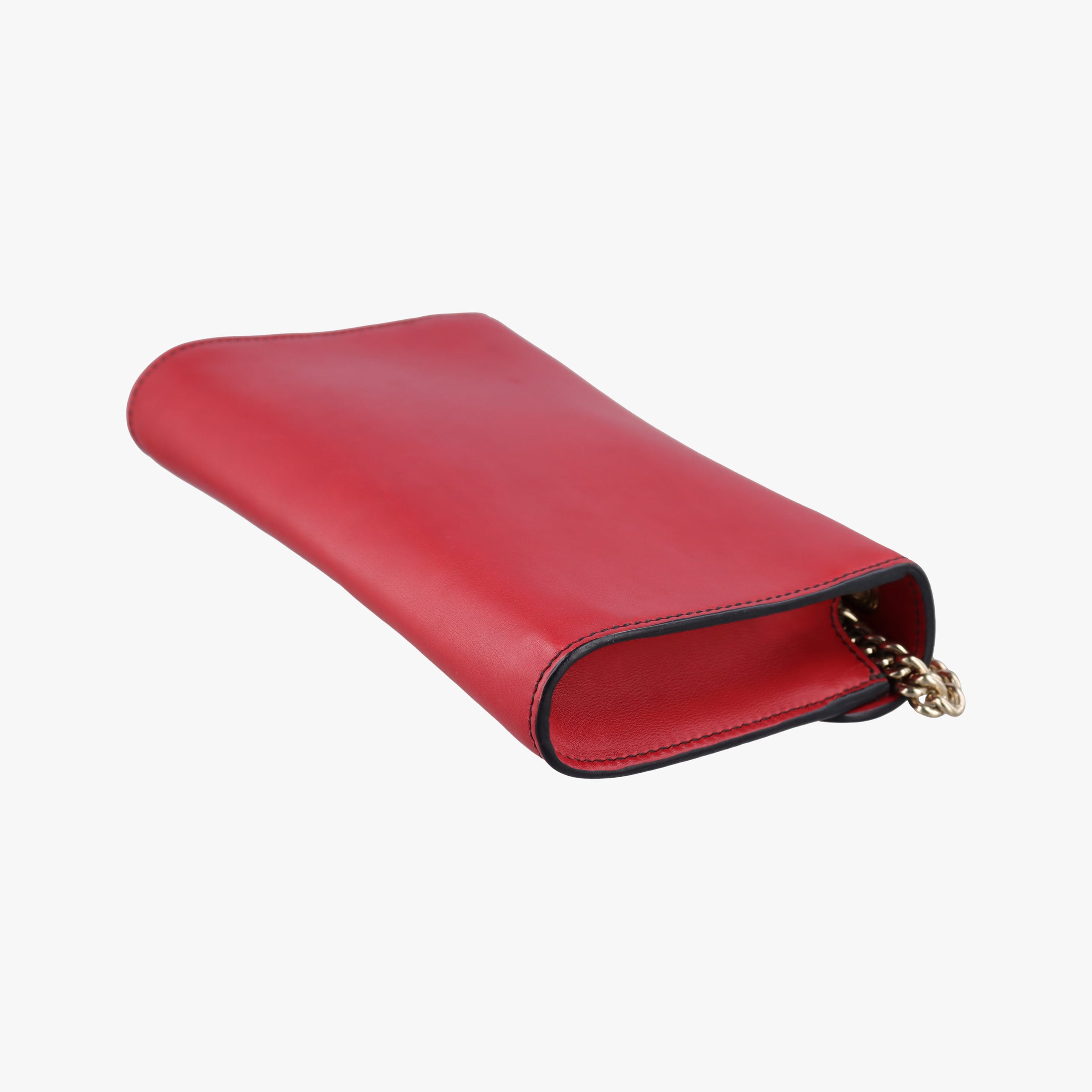 Pre-owned Gucci Emily Red Leather 283063 shoulderbag | stylenewstar