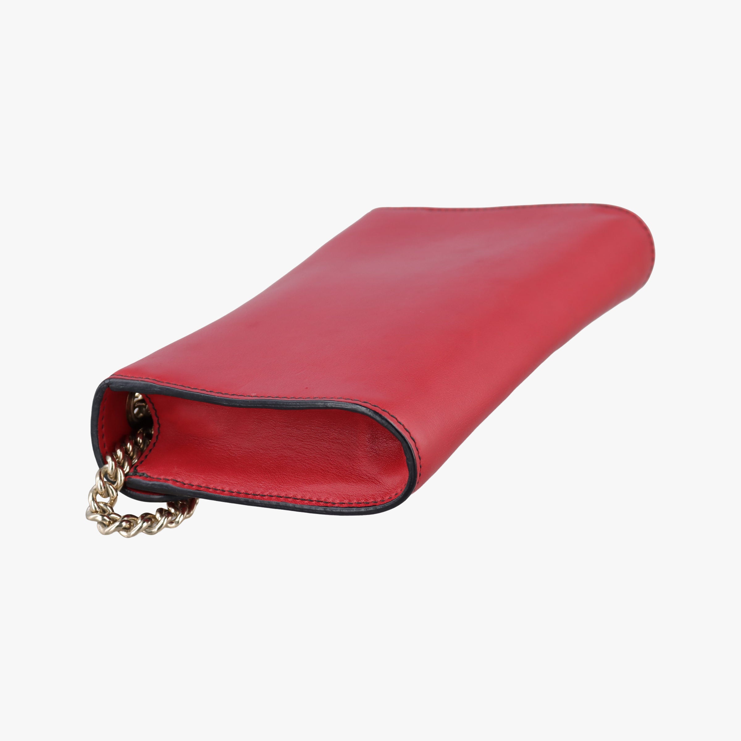 Pre-owned Gucci Emily Red Leather 283063 shoulderbag | stylenewstar