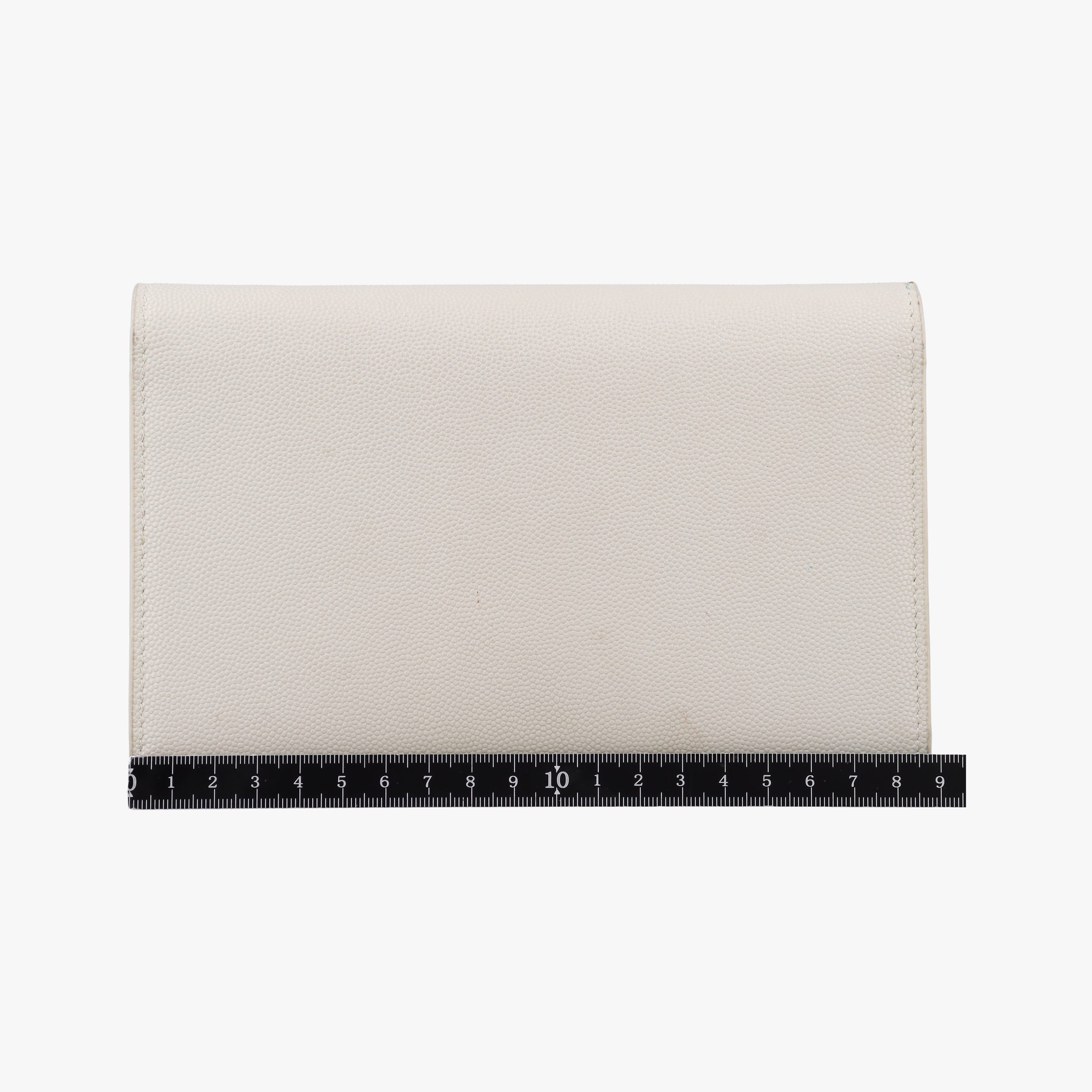 Pre-owned Yves Saint Laurent Uptown White Caviar Skin 607788 shoulderbag | stylenewstar