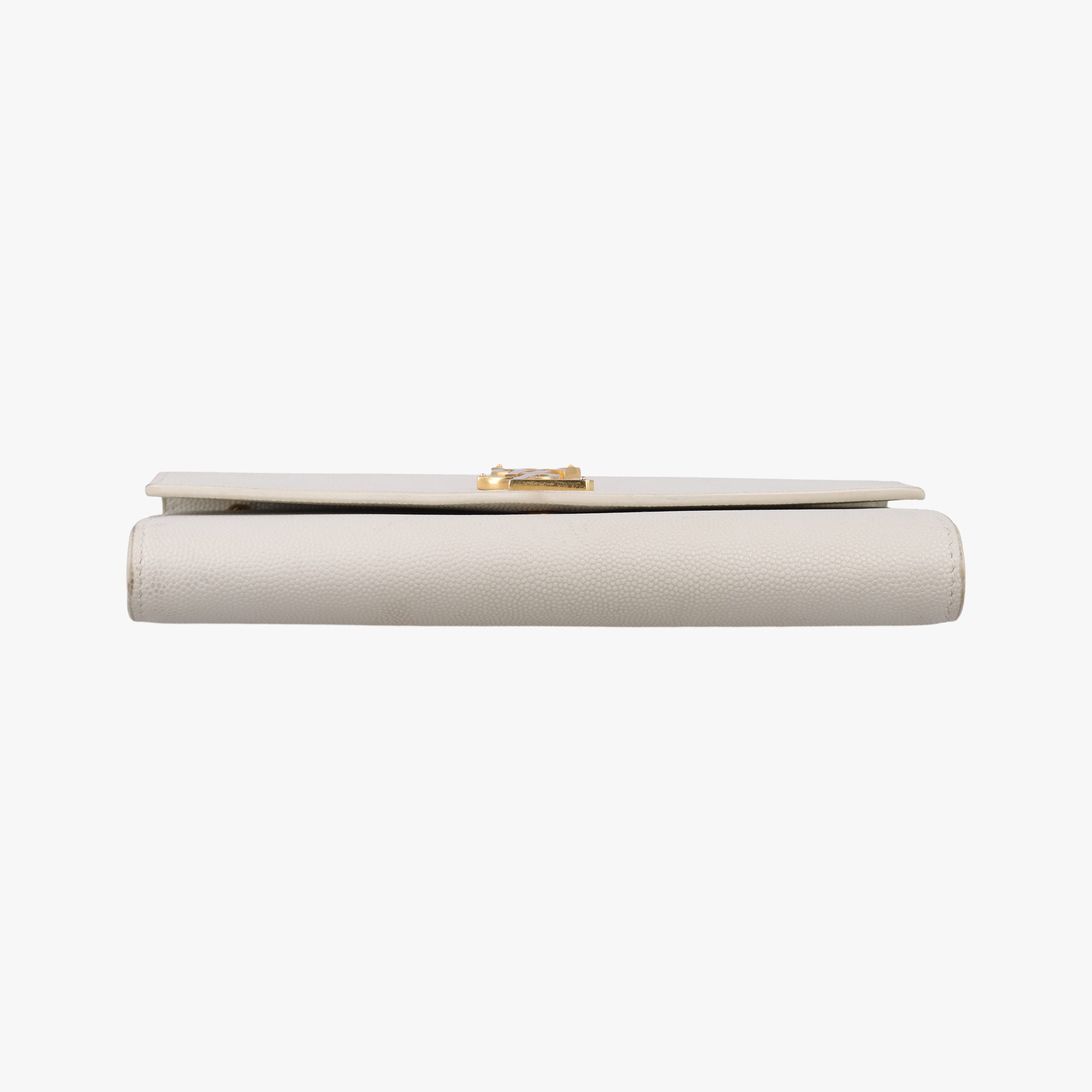 Pre-owned Yves Saint Laurent Uptown White Caviar Skin 607788 shoulderbag | stylenewstar