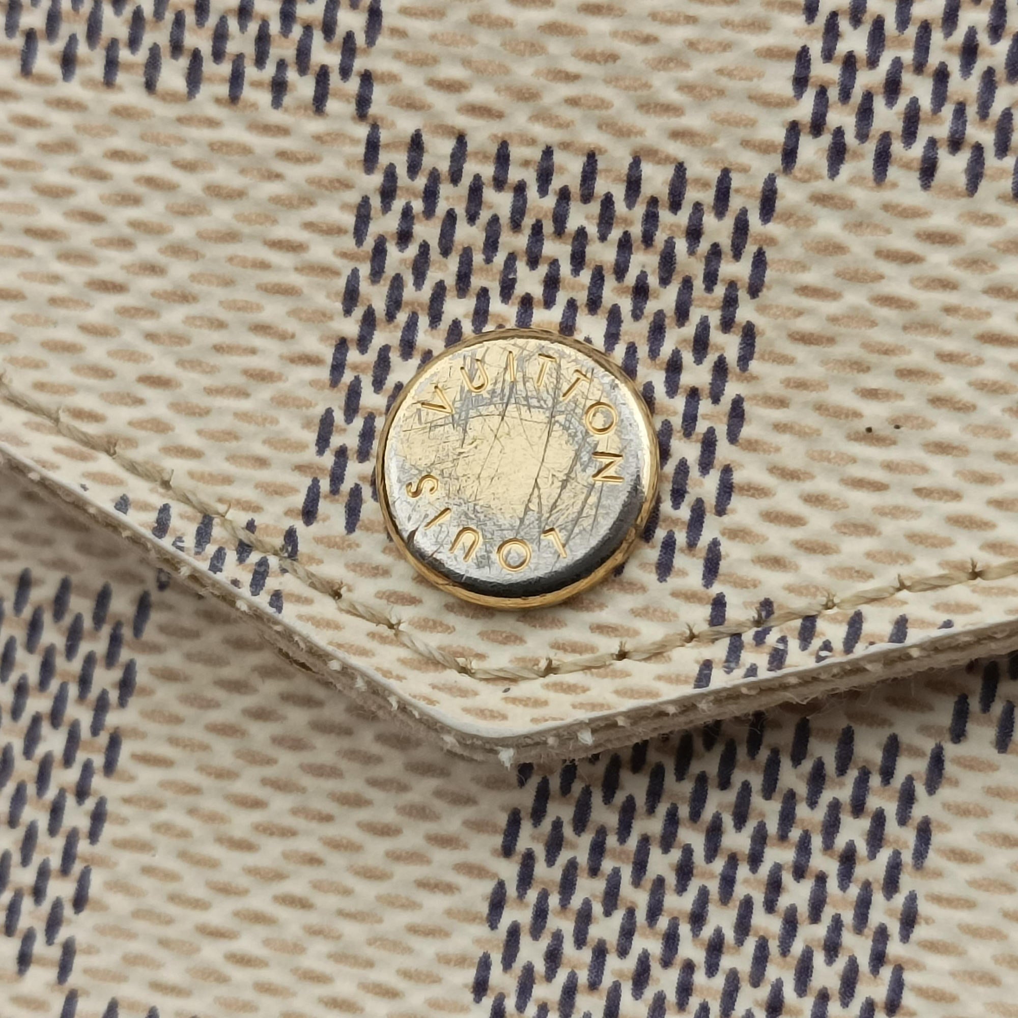 Secondhand Louis Vuitton Pochette FeLICIE Azur Damier Canvas N63106 shoulderbag | stylenewstar