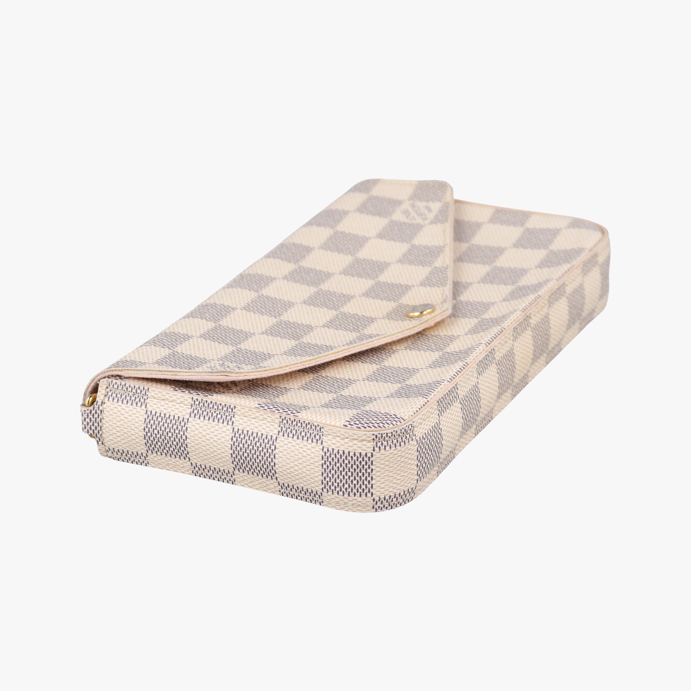 Secondhand Louis Vuitton Pochette FeLICIE Azur Damier Canvas N63106 shoulderbag | stylenewstar