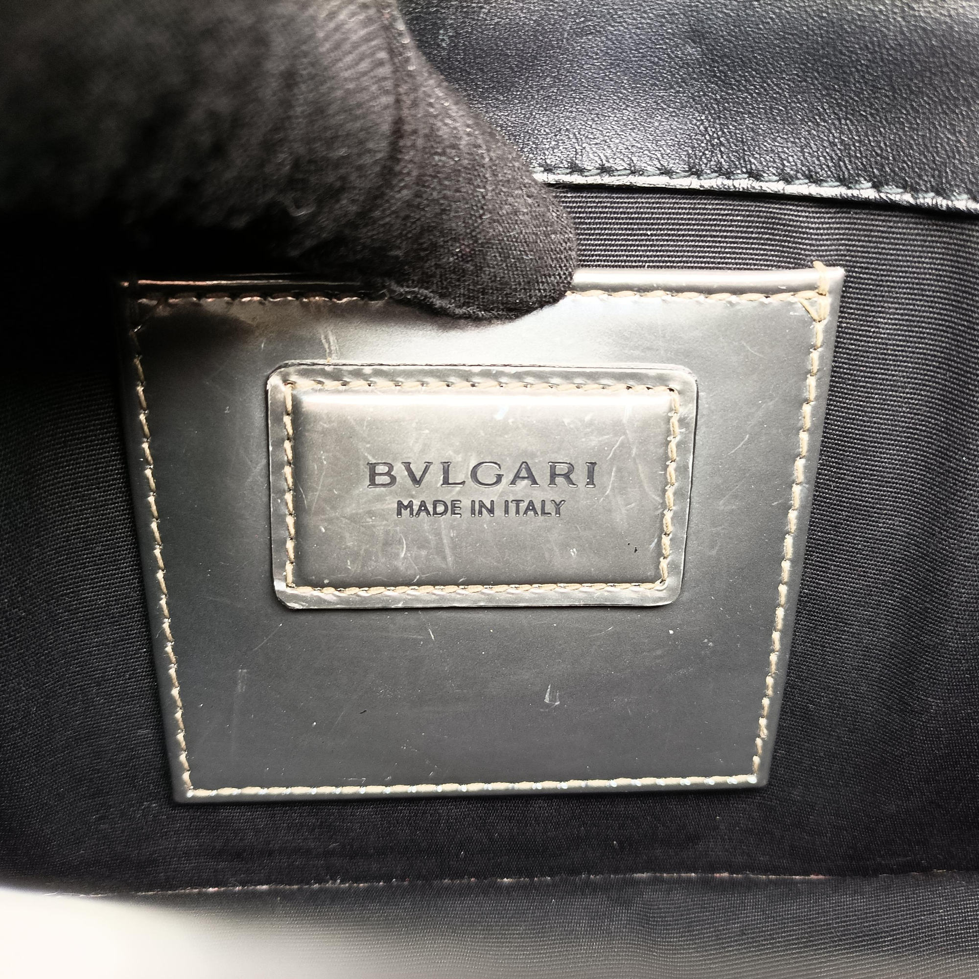Pre-owned Bvlgari SERPENTI FOREVER Silver Enamel  shoulderbag | stylenewstar