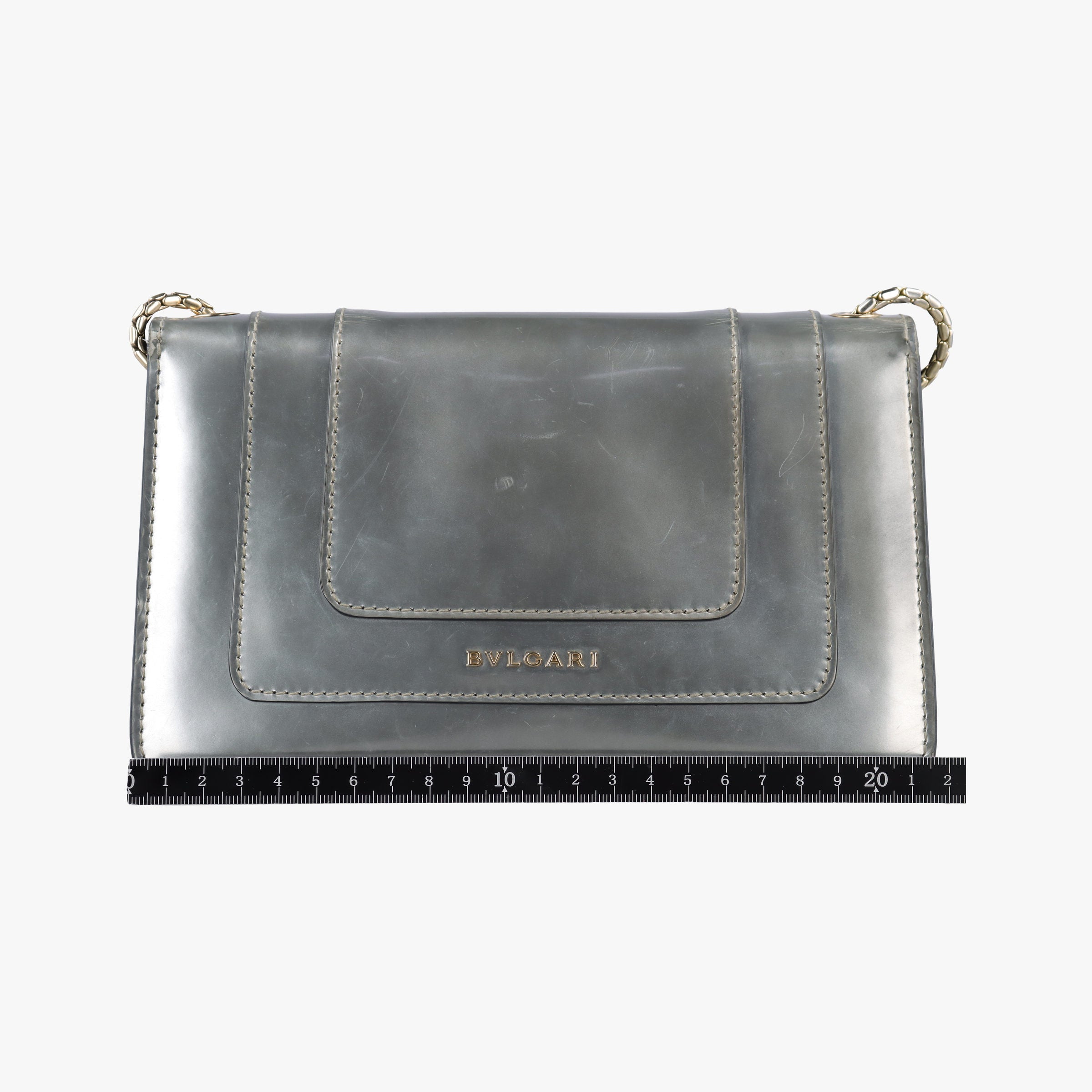 Pre-owned Bvlgari SERPENTI FOREVER Silver Enamel  shoulderbag | stylenewstar