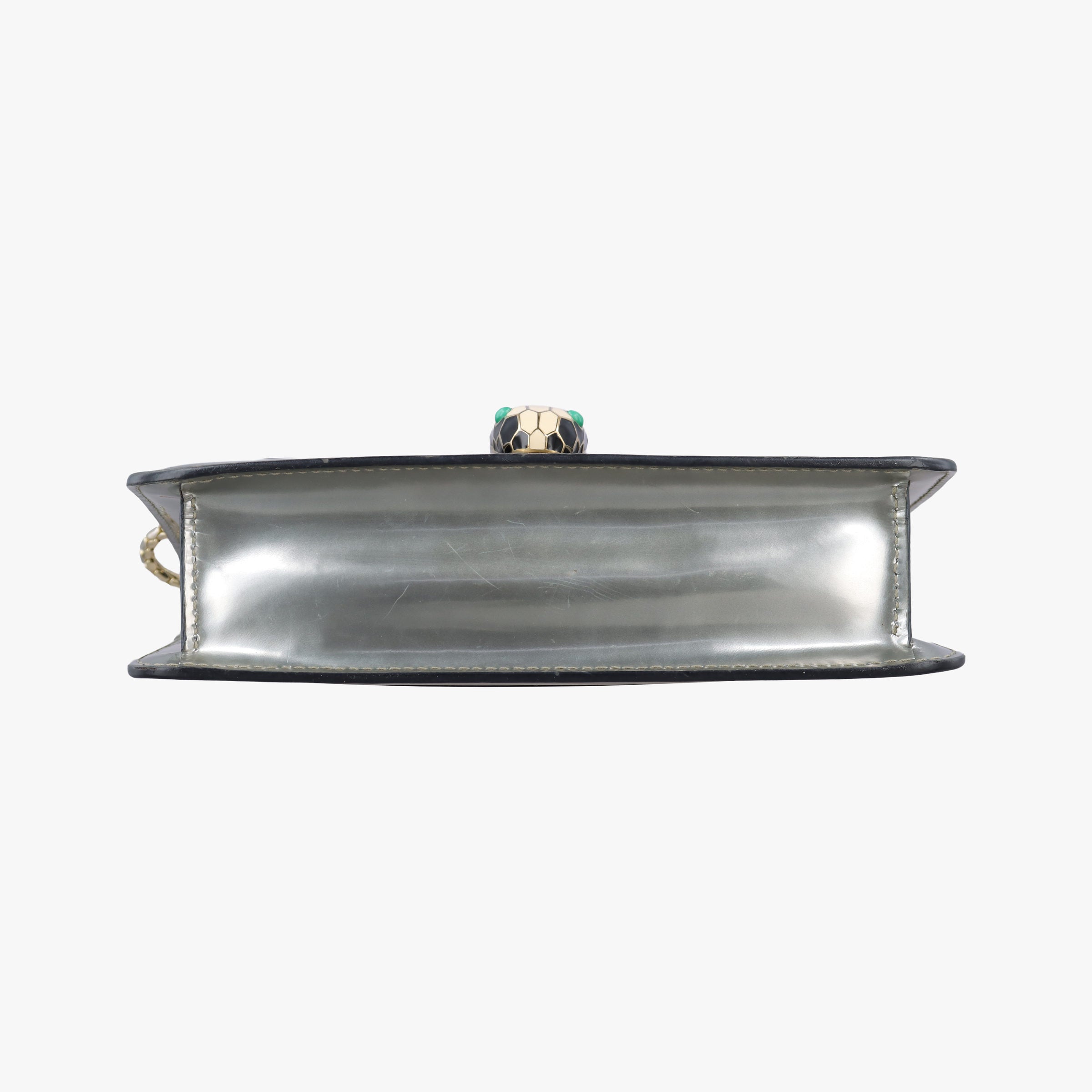 Pre-owned Bvlgari SERPENTI FOREVER Silver Enamel  shoulderbag | stylenewstar