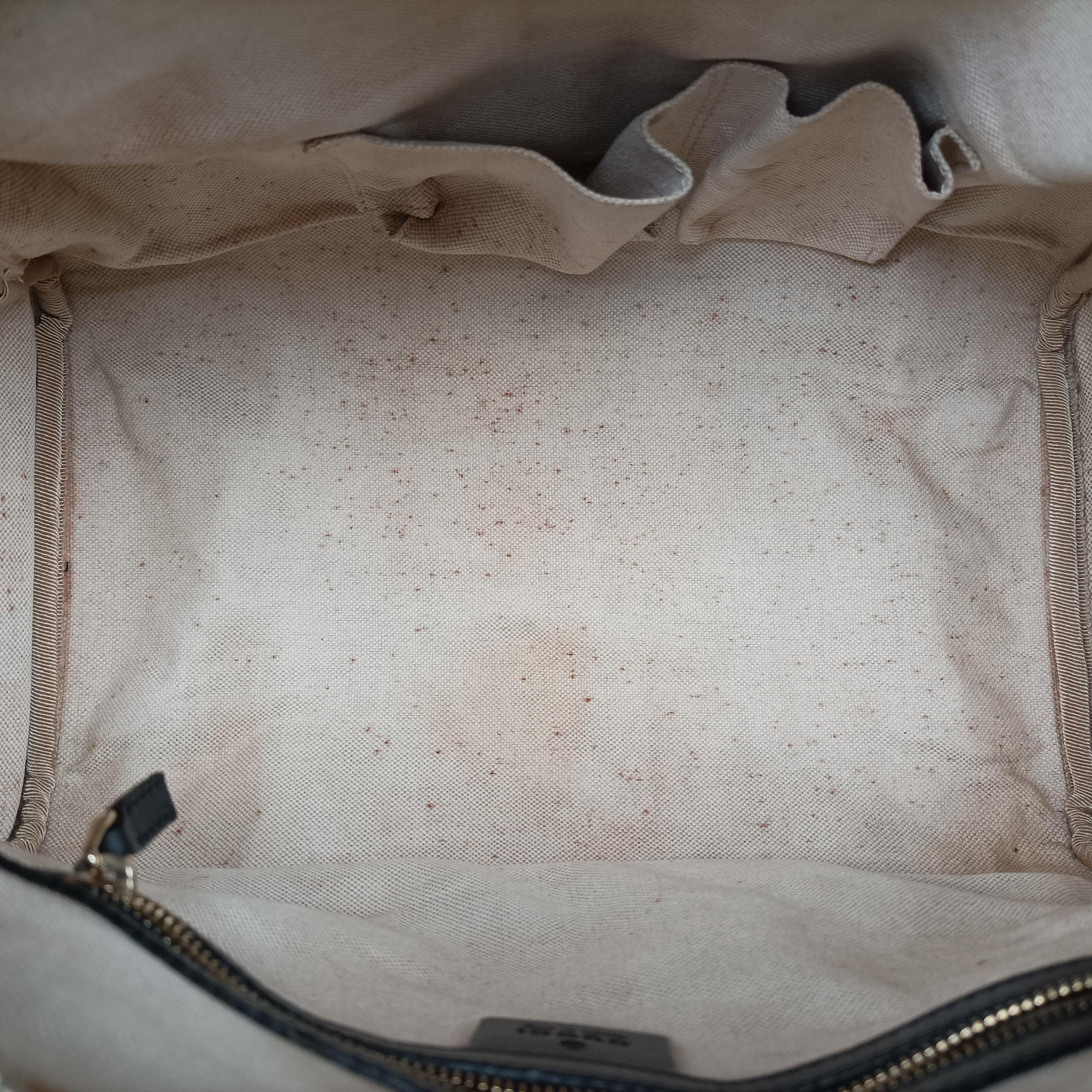 Vintage Gucci Sherry Line navy×red×beige canvas×leather 247205 shoulderbag | stylenewstar