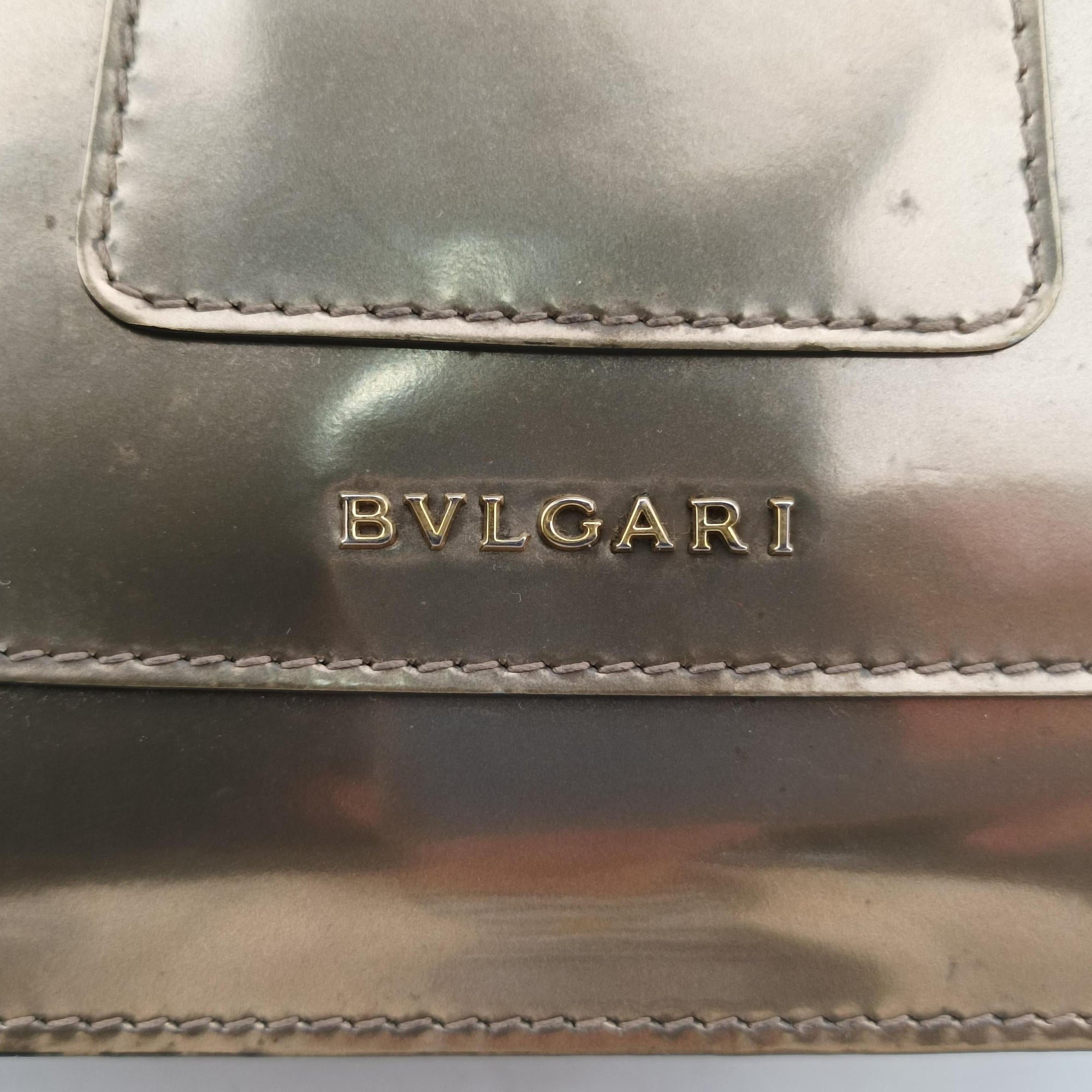 Vintage Bvlgari SERPENTI FOREVER Golden Patent  shoulderbag | stylenewstar