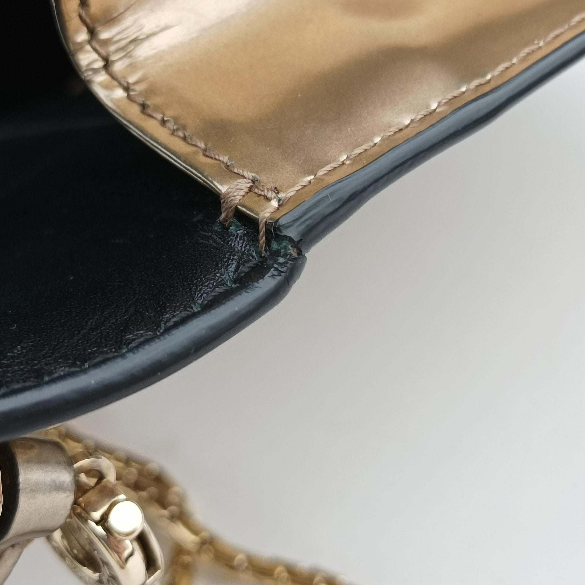 Vintage Bvlgari SERPENTI FOREVER Golden Patent  shoulderbag | stylenewstar