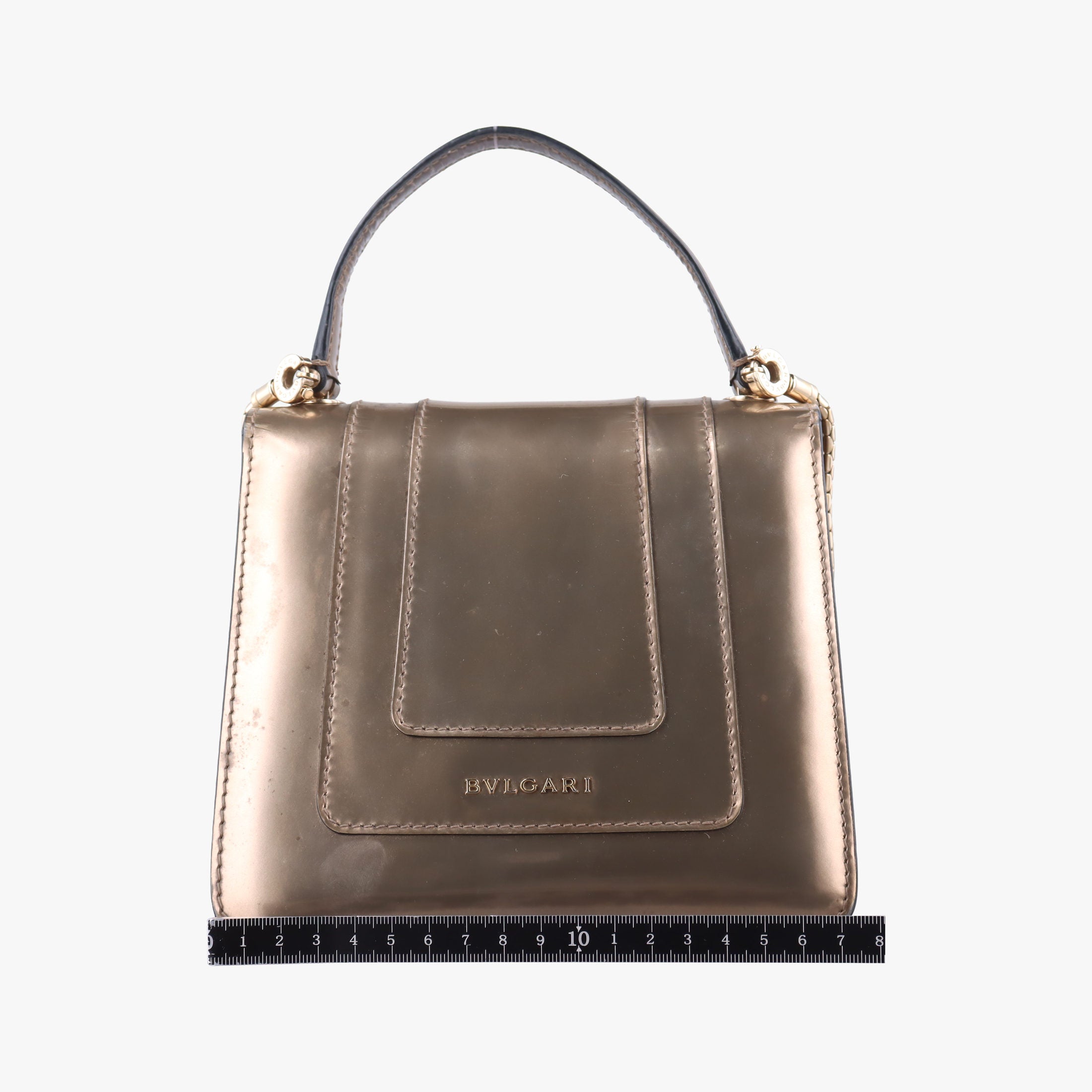 Vintage Bvlgari SERPENTI FOREVER Golden Patent  shoulderbag | stylenewstar