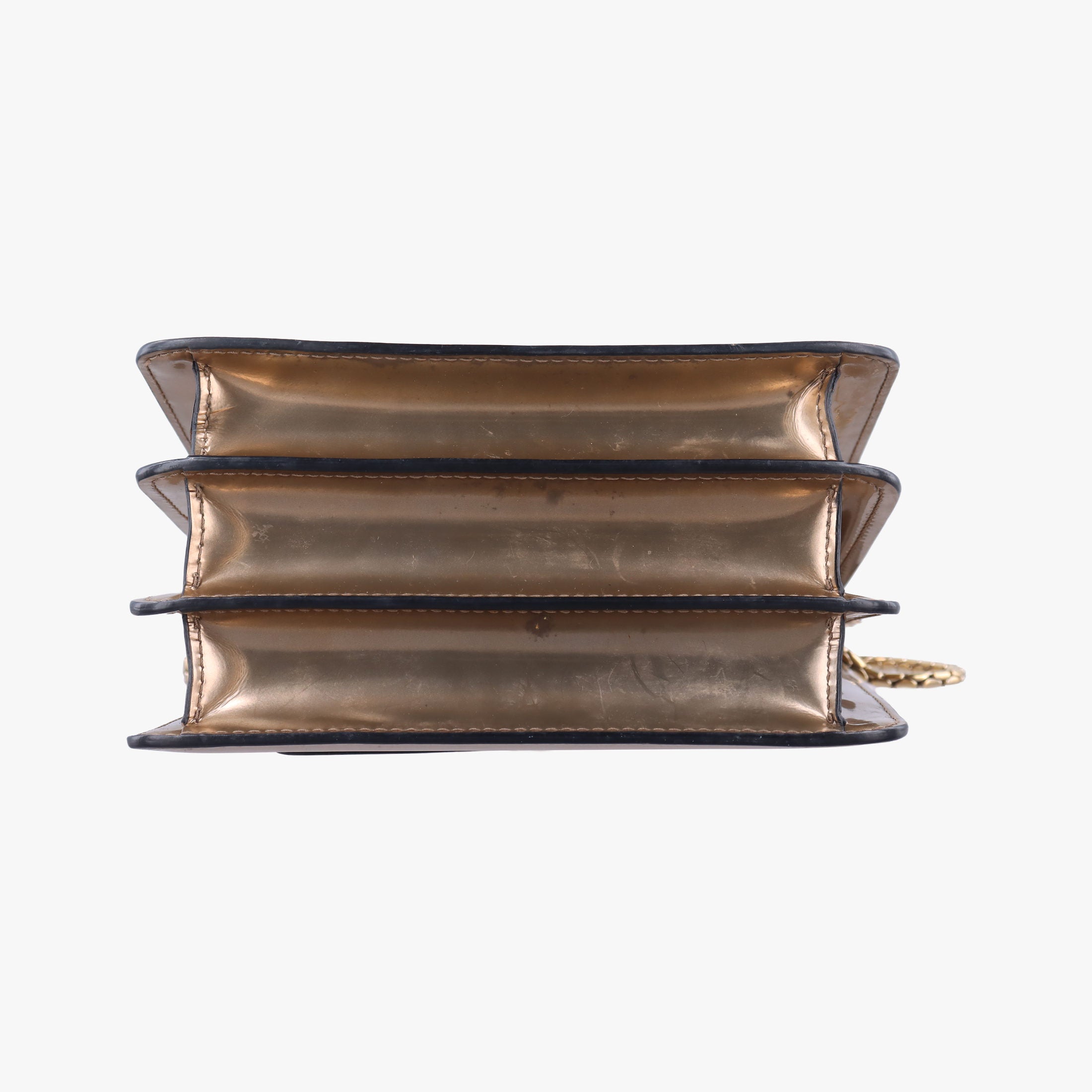 Vintage Bvlgari SERPENTI FOREVER Golden Patent  shoulderbag | stylenewstar