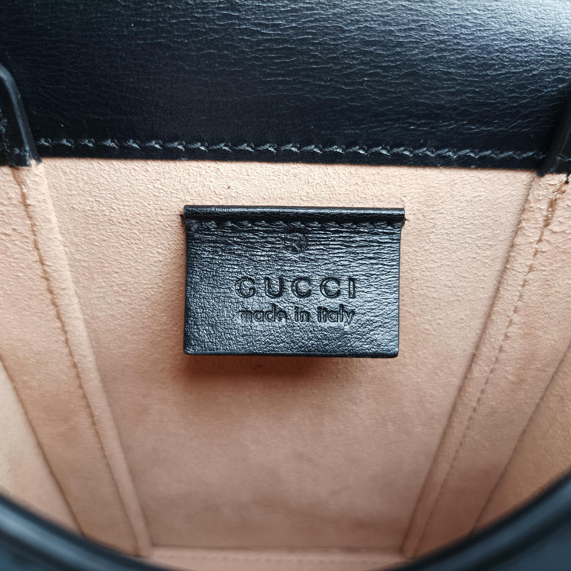 Secondhand Gucci HORSEBIT 1955 Black Leather 625615 shoulderbag | stylenewstar