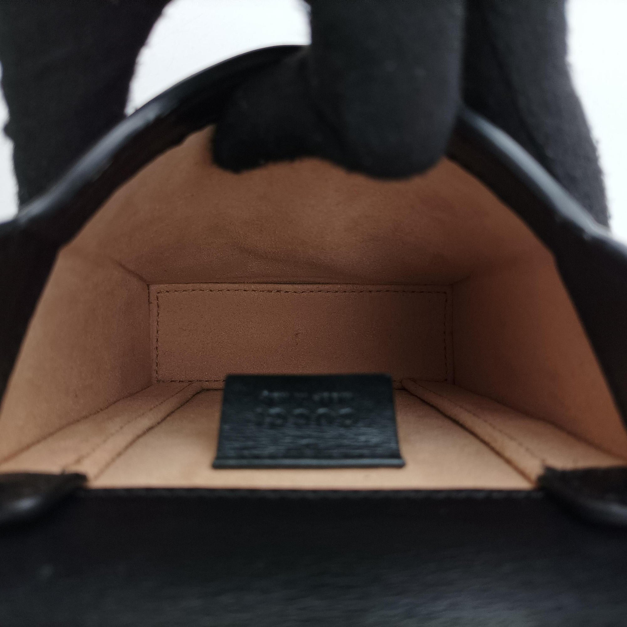 Secondhand Gucci HORSEBIT 1955 Black Leather 625615 shoulderbag | stylenewstar