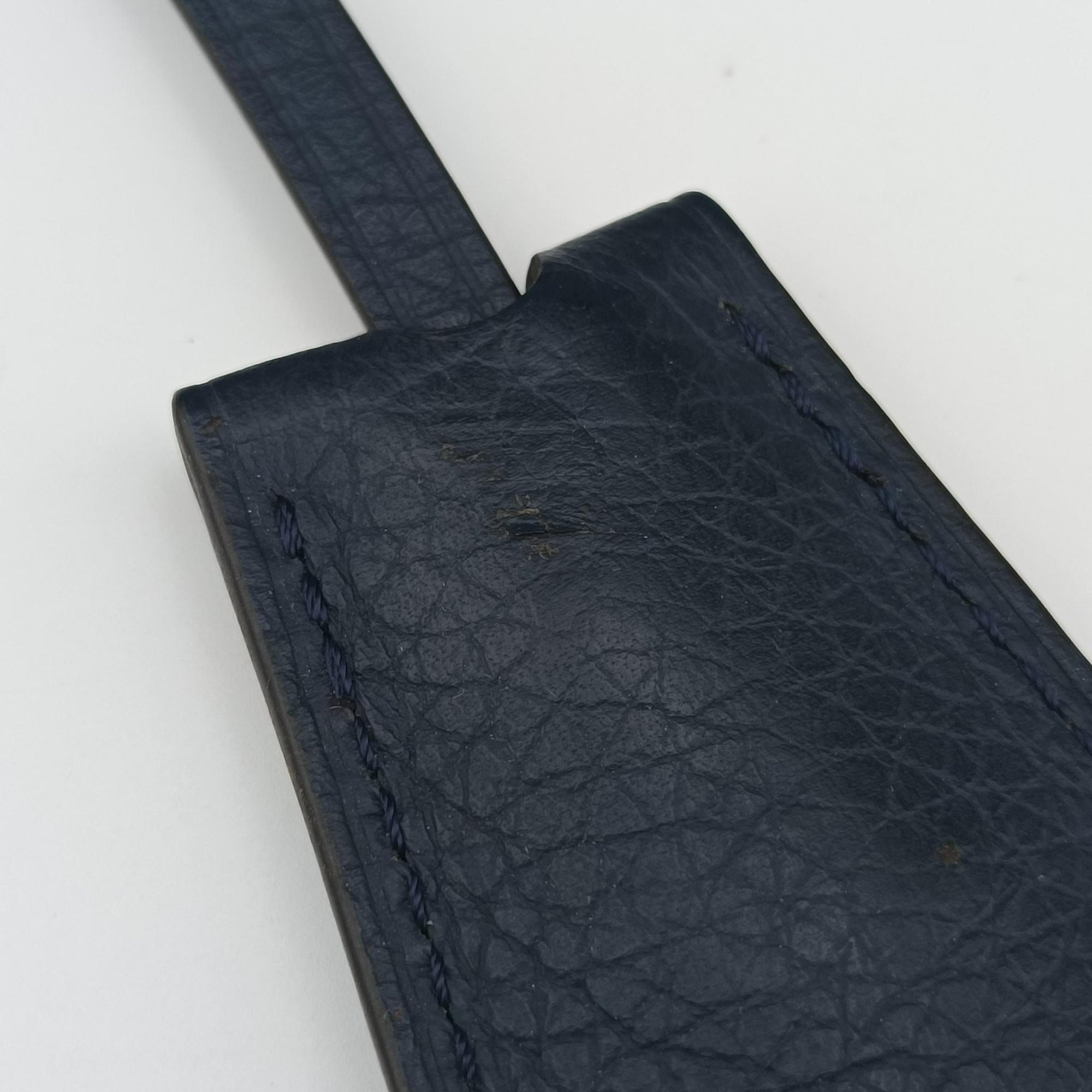 Pre-owned Louis Vuitton Armand Briefcase MM NAVY Taurillon leather M54380 handbag | stylenewstar