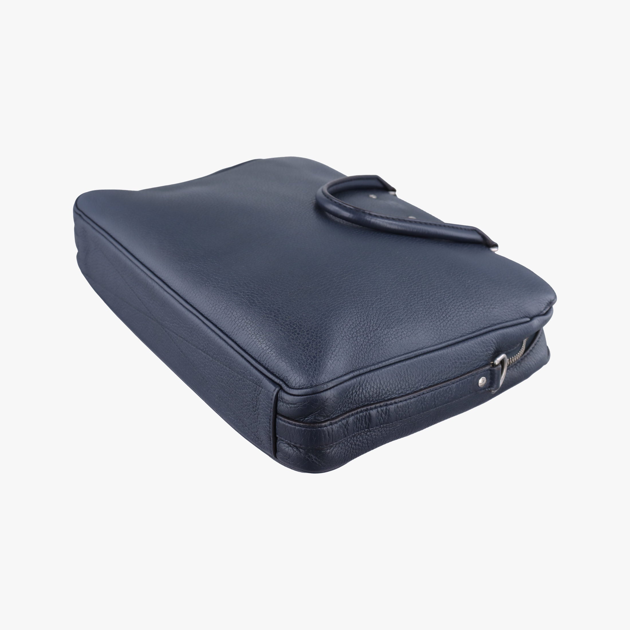 Pre-owned Louis Vuitton Armand Briefcase MM NAVY Taurillon leather M54380 handbag | stylenewstar