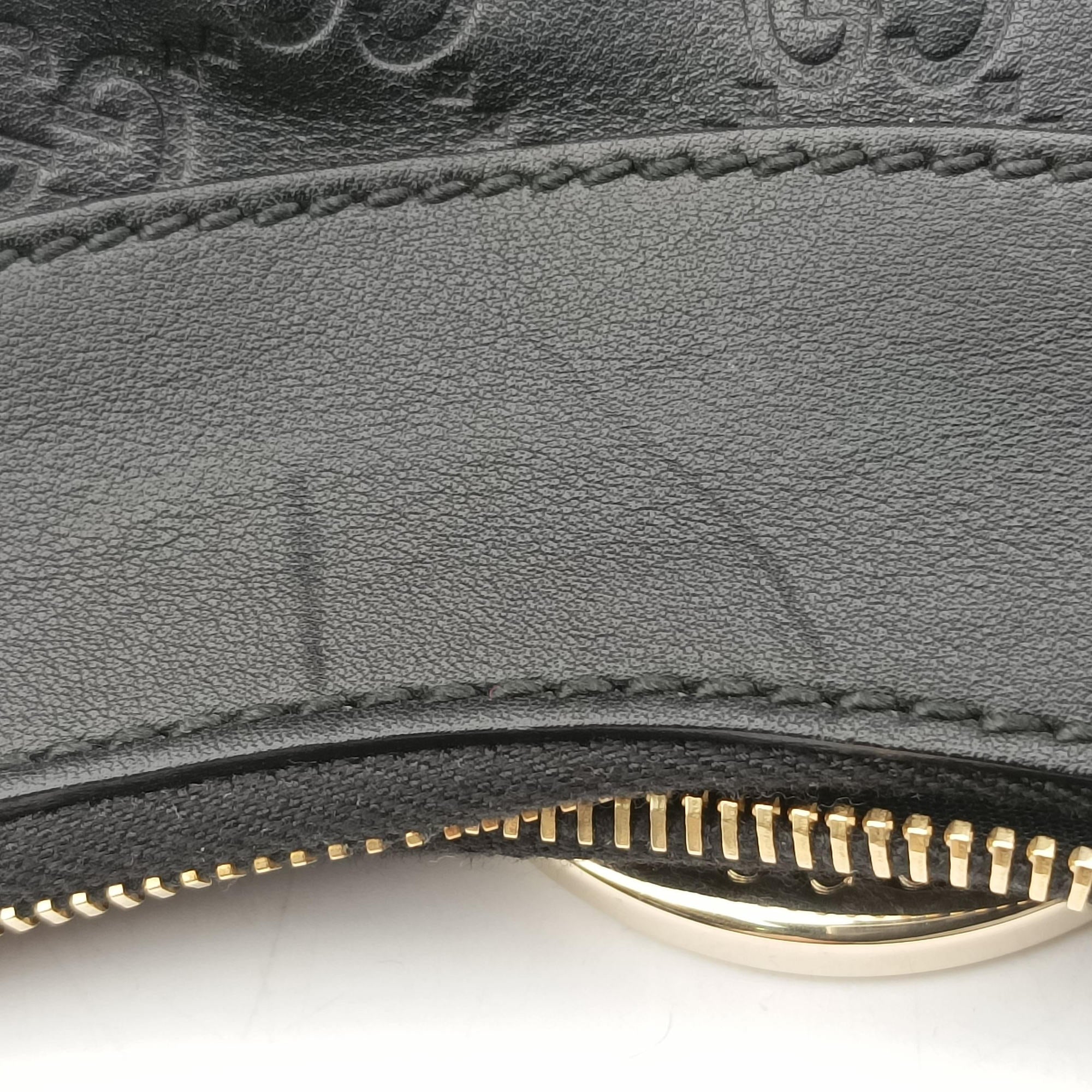 Pre-owned Gucci Abbey D-ring Hobo Black Leather 190525 shoulderbag | stylenewstar