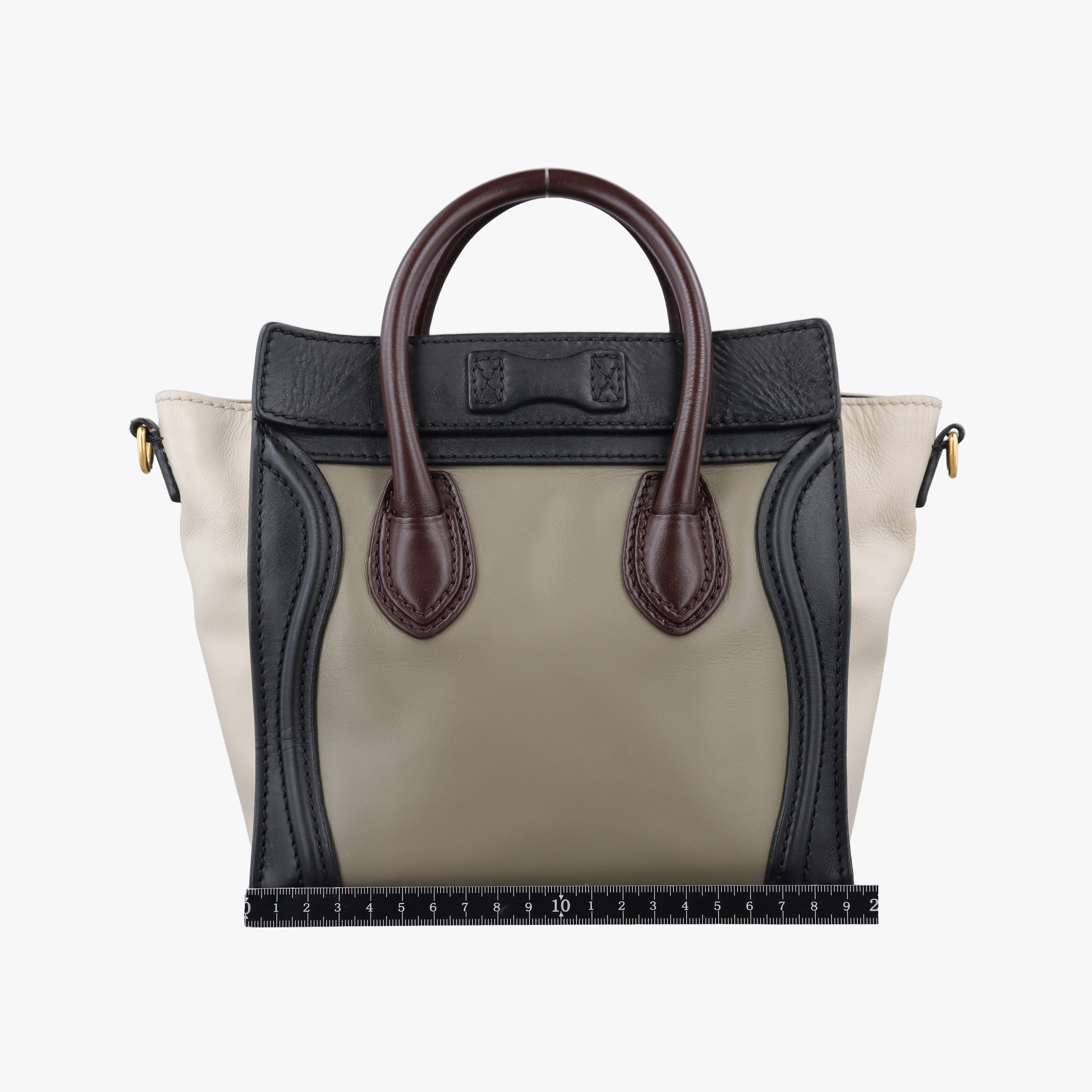 Pre-owned Celine luggage nano shopper Multicolour Leather  shoulderbag | stylenewstar