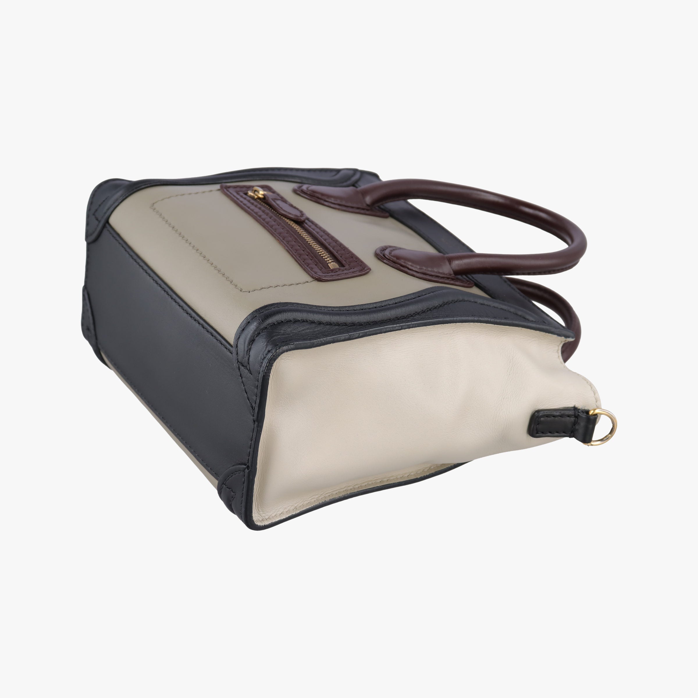Pre-owned Celine luggage nano shopper Multicolour Leather  shoulderbag | stylenewstar