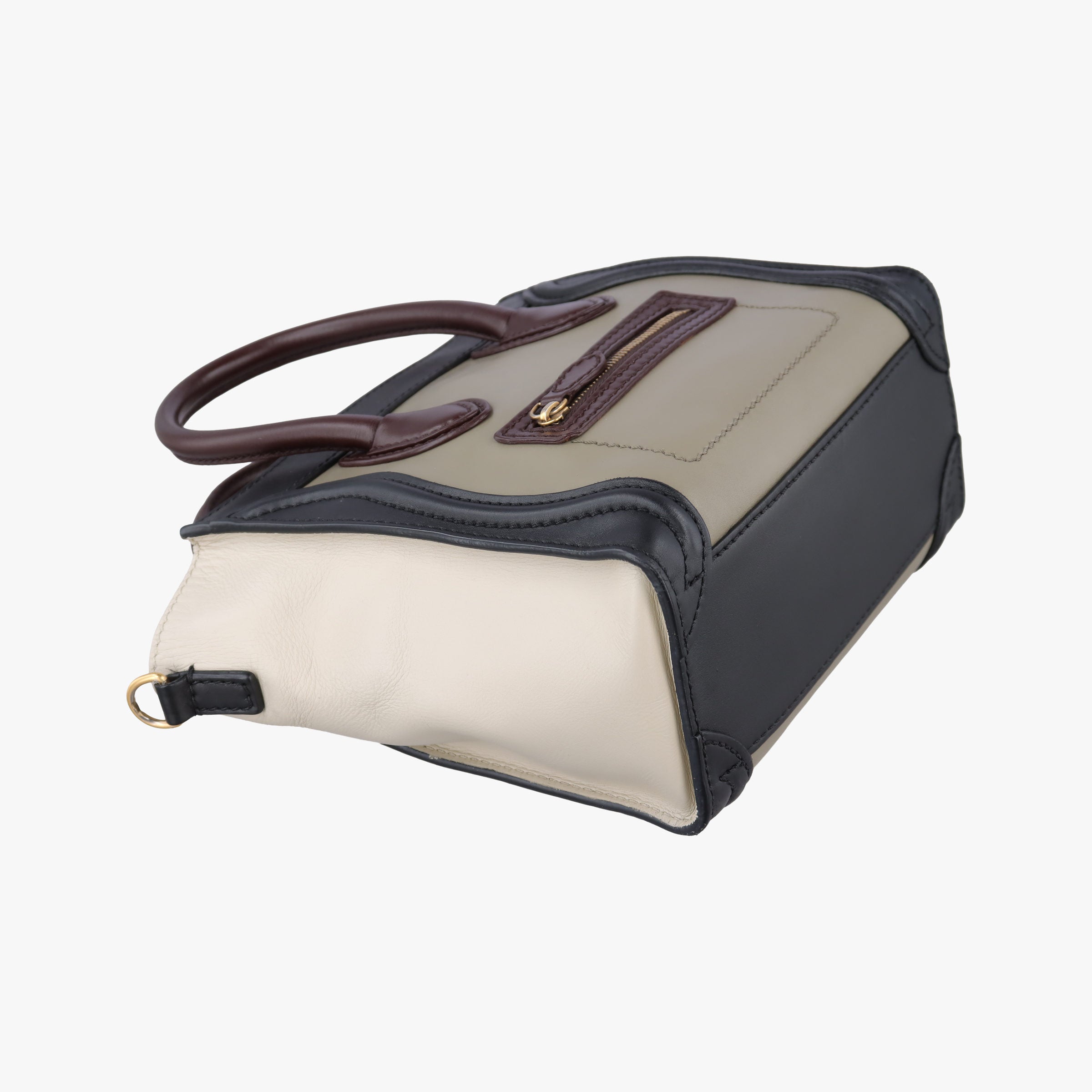 Pre-owned Celine luggage nano shopper Multicolour Leather  shoulderbag | stylenewstar