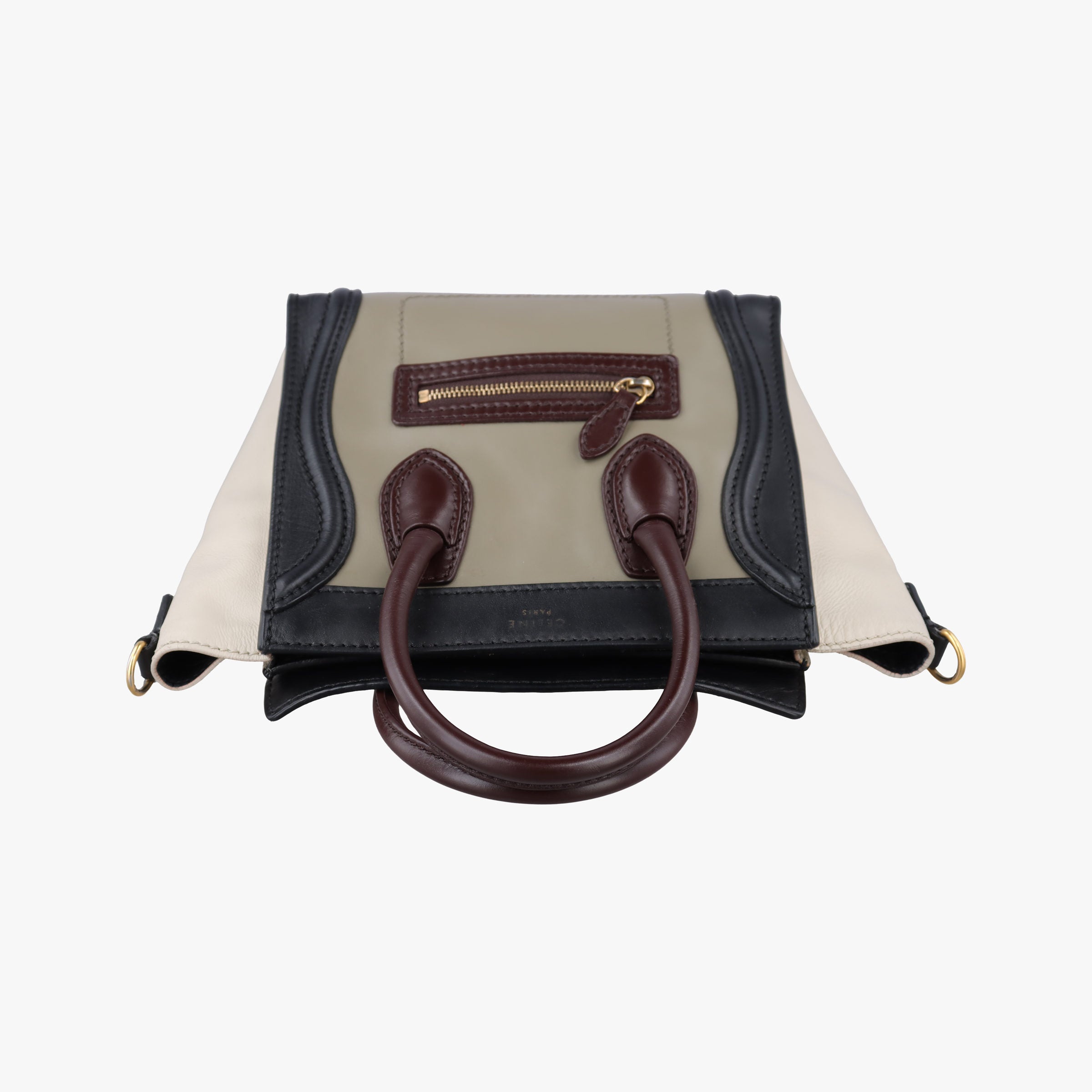 Pre-owned Celine luggage nano shopper Multicolour Leather  shoulderbag | stylenewstar