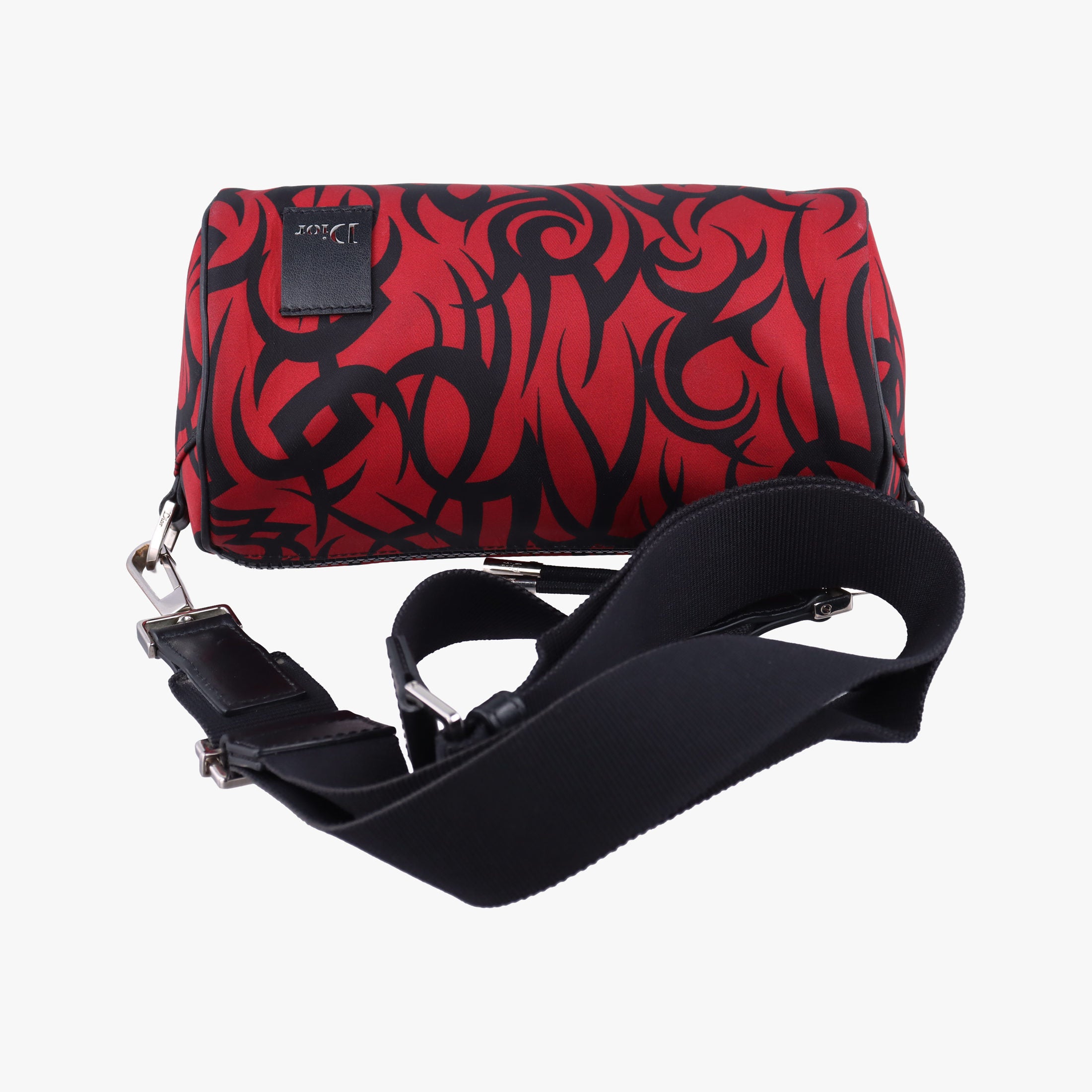 Vintage Christian Dior Roller Red×black nylon  shoulderbag | stylenewstar