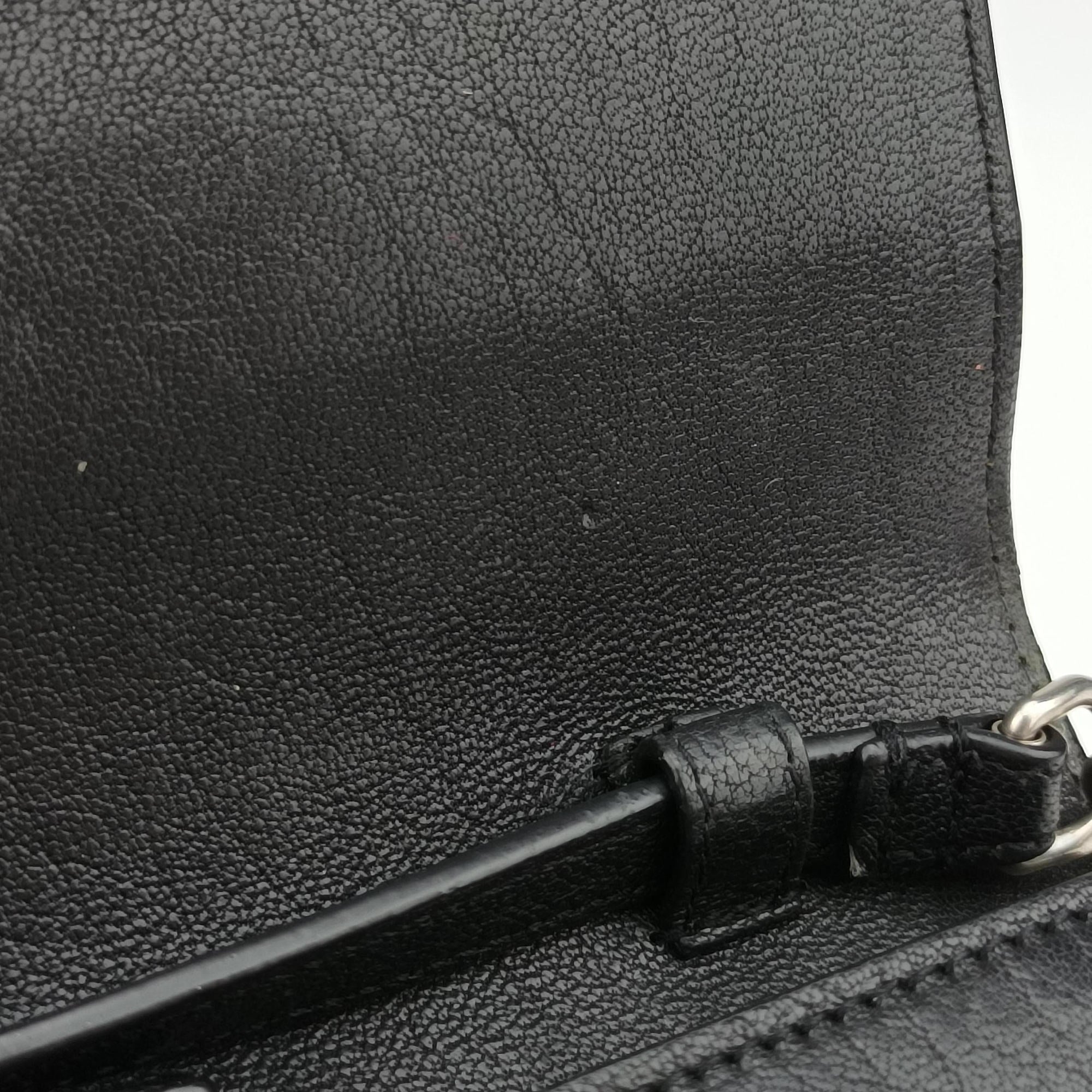 Pre-owned Yves Saint Laurent KATE Star Black Leather  shoulderbag | stylenewstar