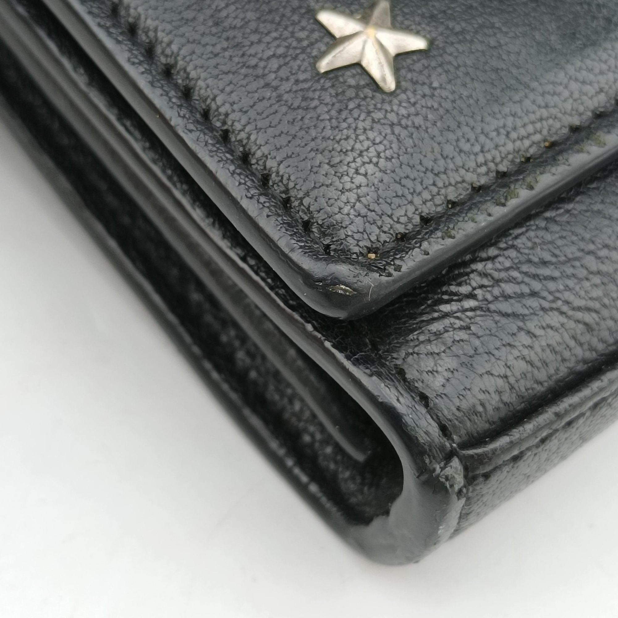 Pre-owned Yves Saint Laurent KATE Star Black Leather  shoulderbag | stylenewstar