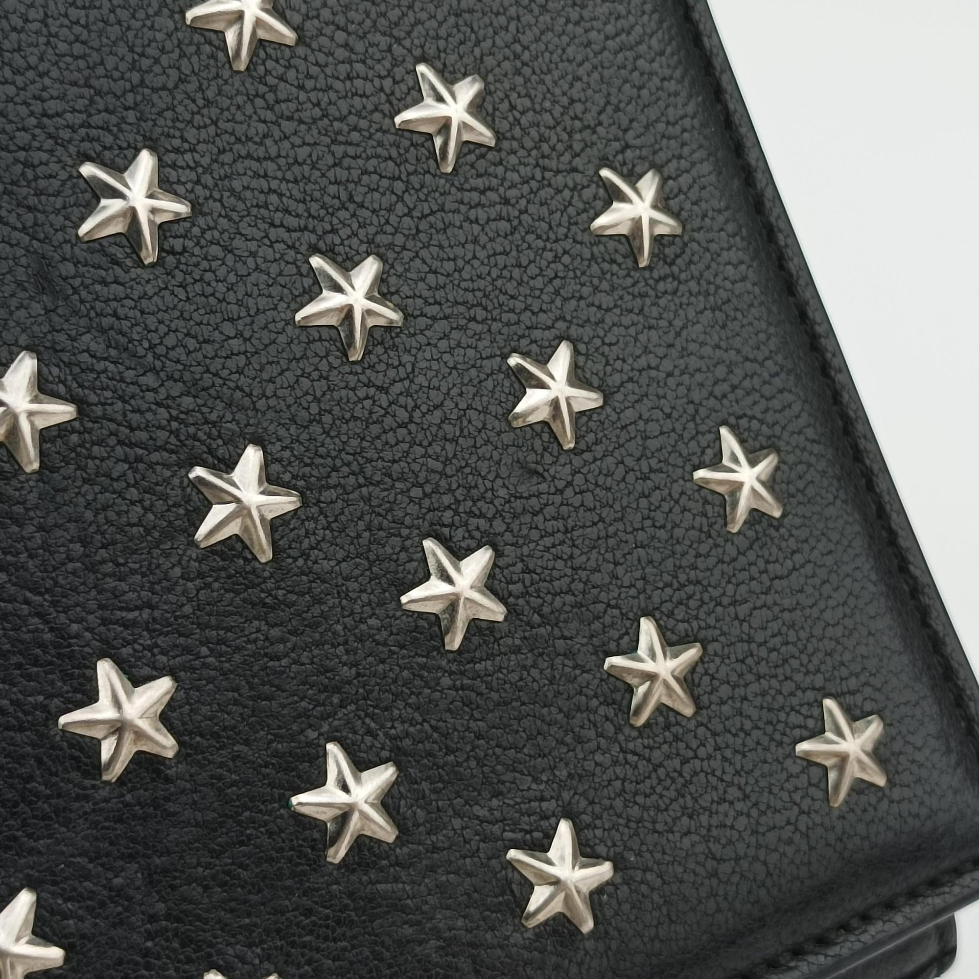 Pre-owned Yves Saint Laurent KATE Star Black Leather  shoulderbag | stylenewstar