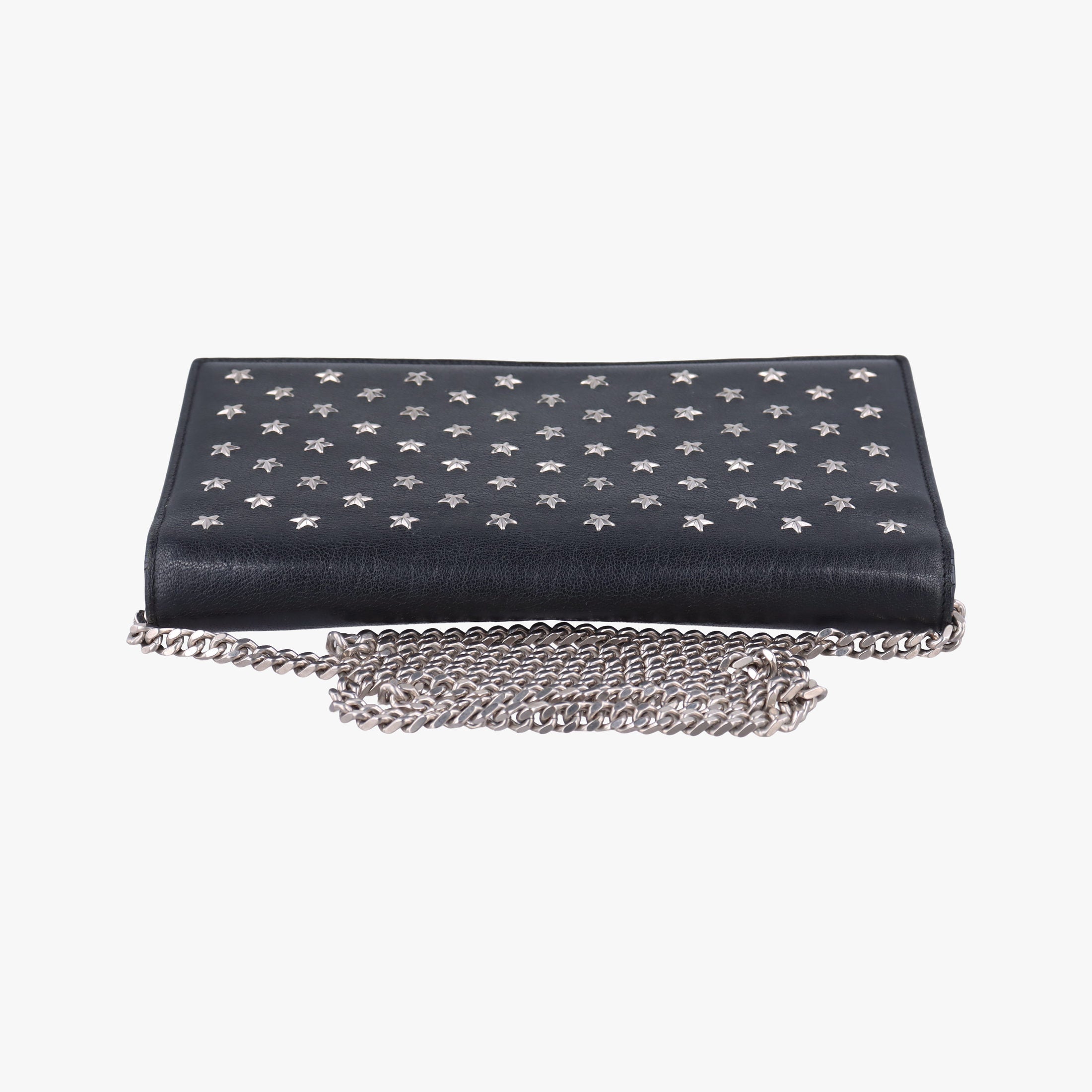 Pre-owned Yves Saint Laurent KATE Star Black Leather  shoulderbag | stylenewstar