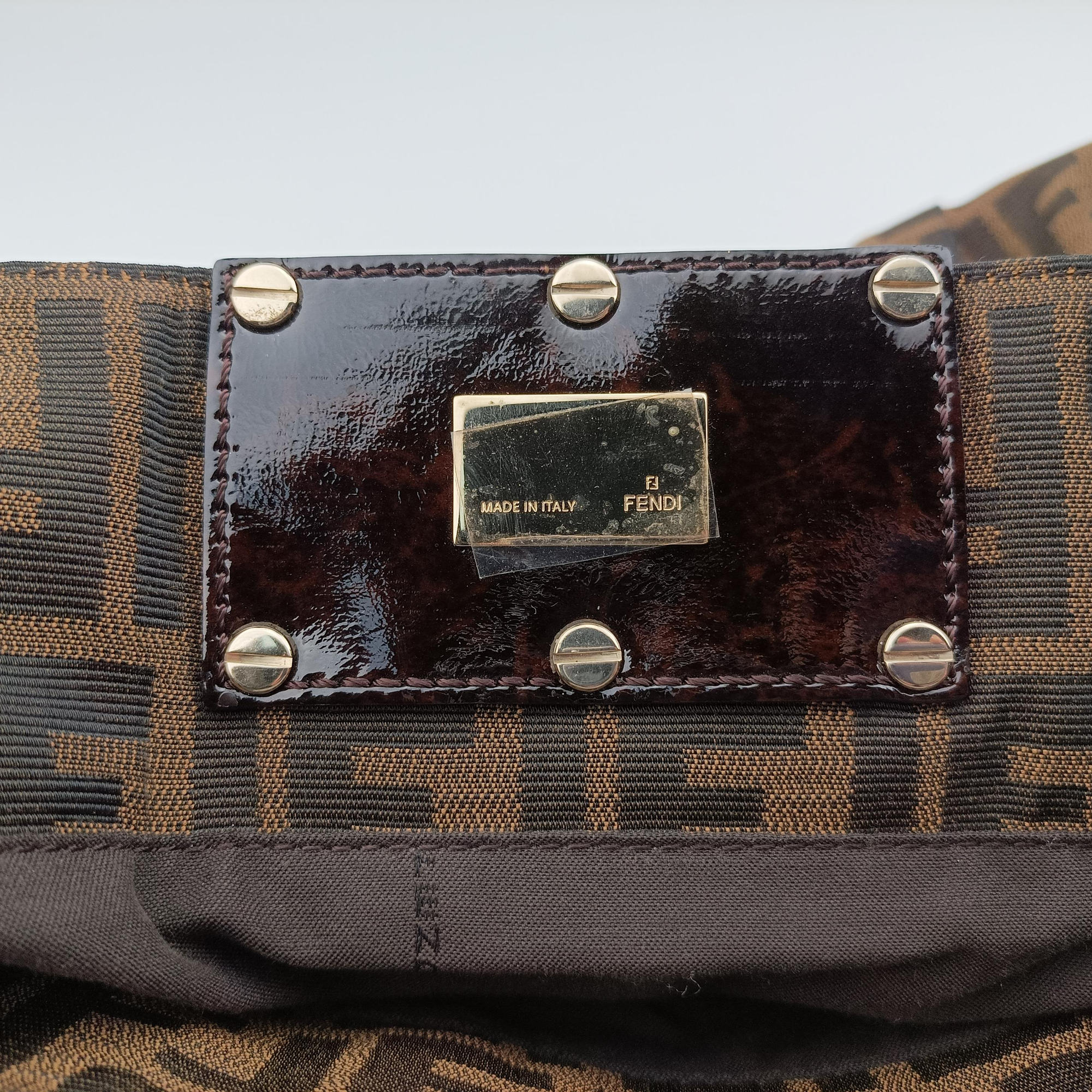 Pre-owned Fendi Mia Brown canvas 8BR616 shoulderbag | stylenewstar
