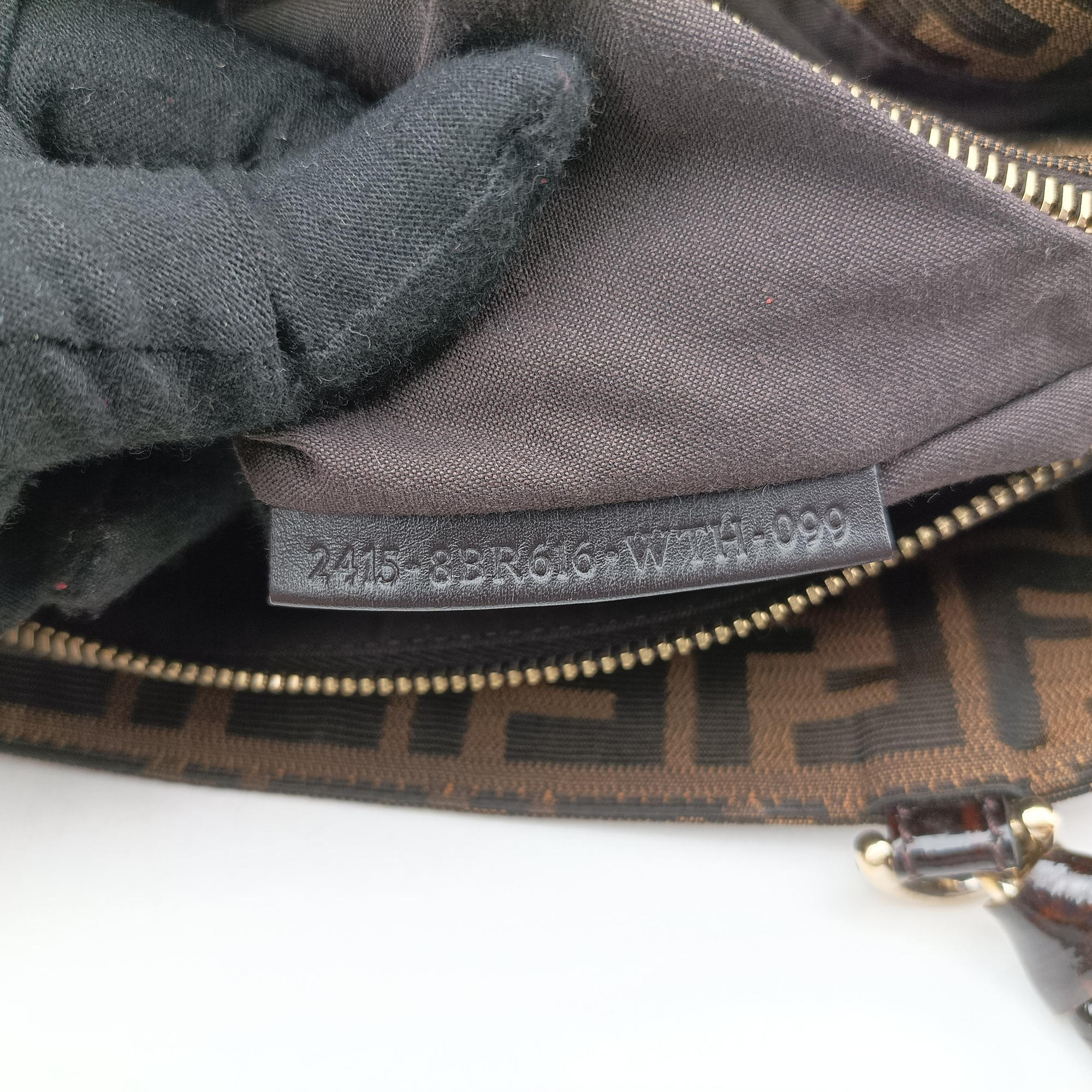 Pre-owned Fendi Mia Brown canvas 8BR616 shoulderbag | stylenewstar