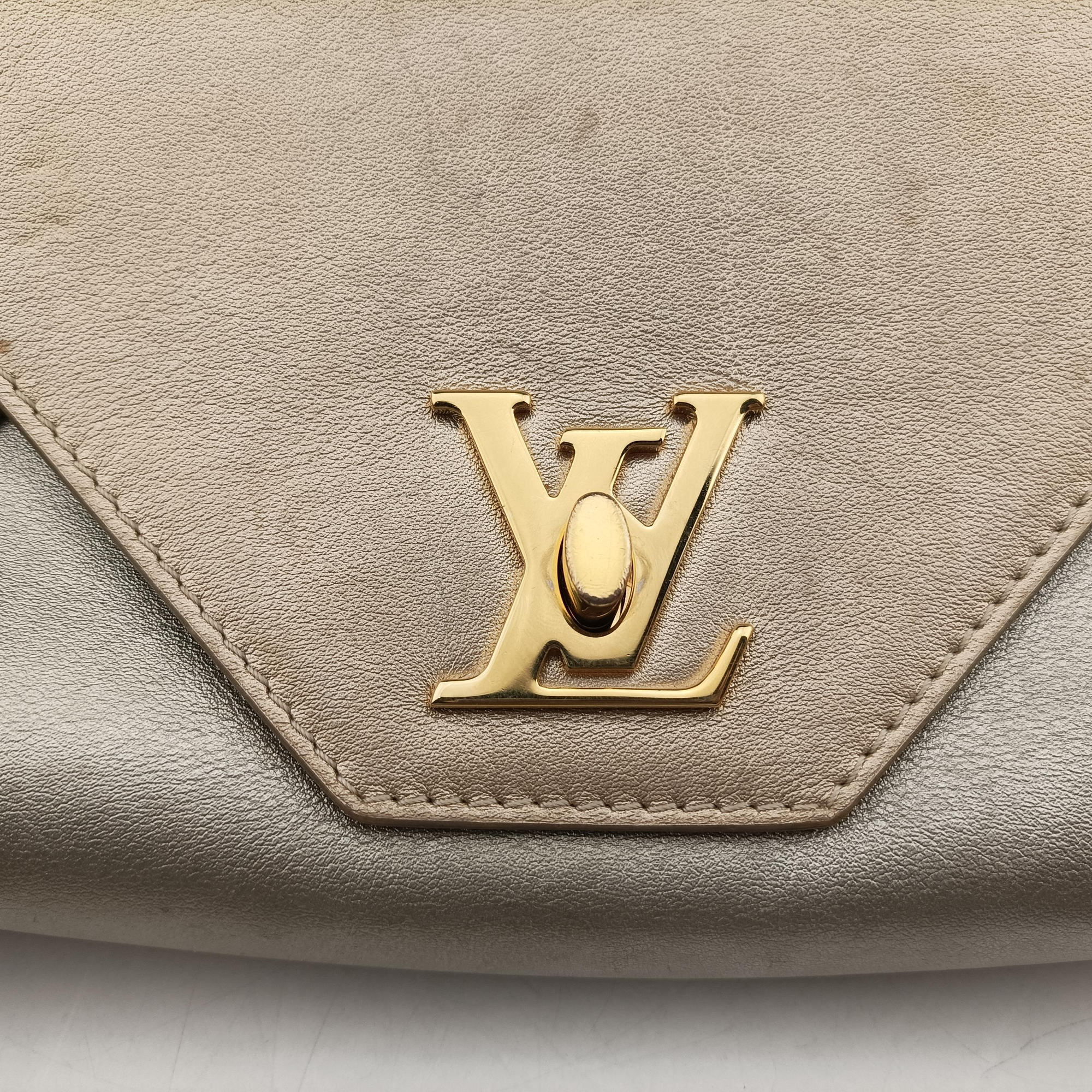 Secondhand Louis Vuitton Love Note golden×silver Leather M54504 shoulderbag | stylenewstar