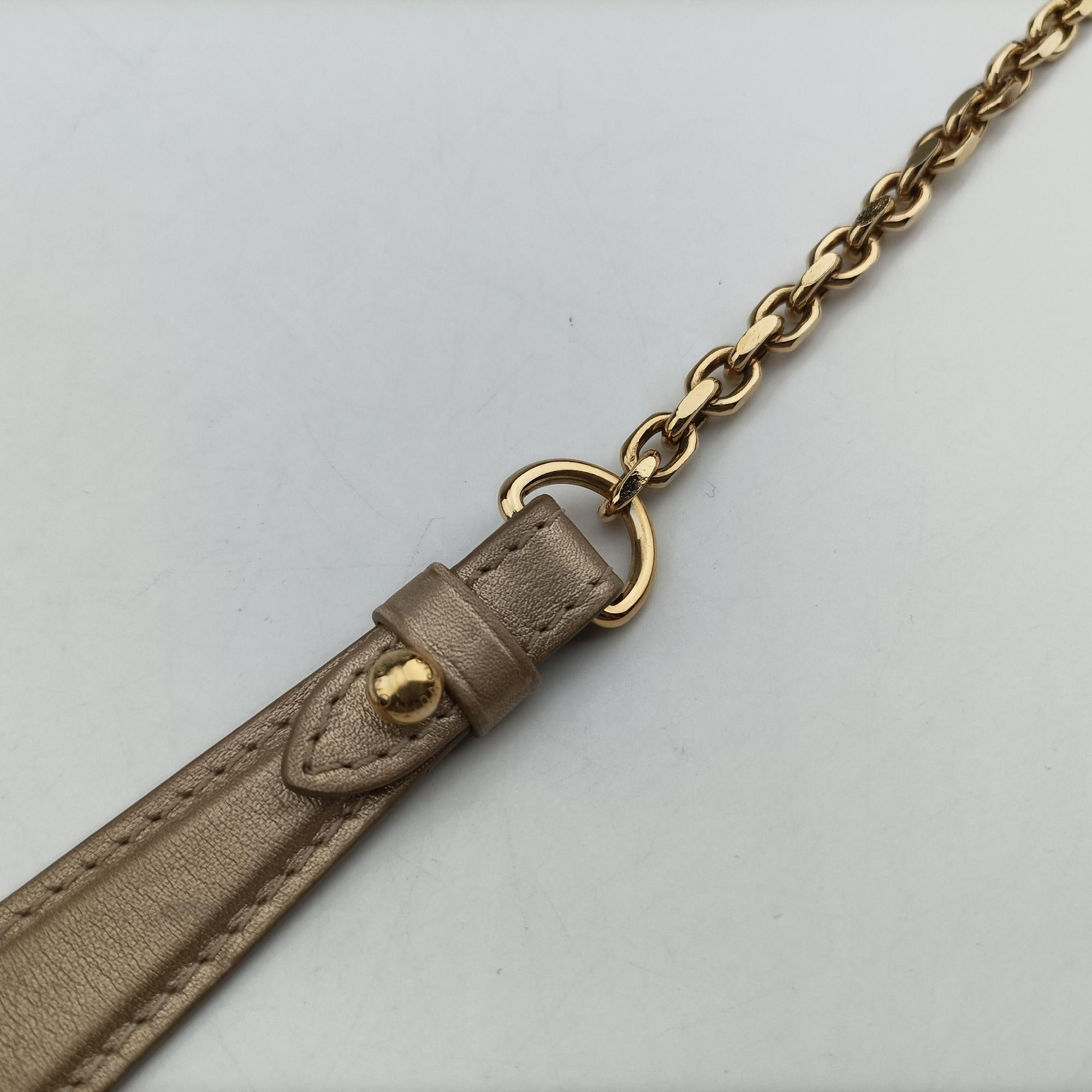 Secondhand Louis Vuitton Love Note golden×silver Leather M54504 shoulderbag | stylenewstar