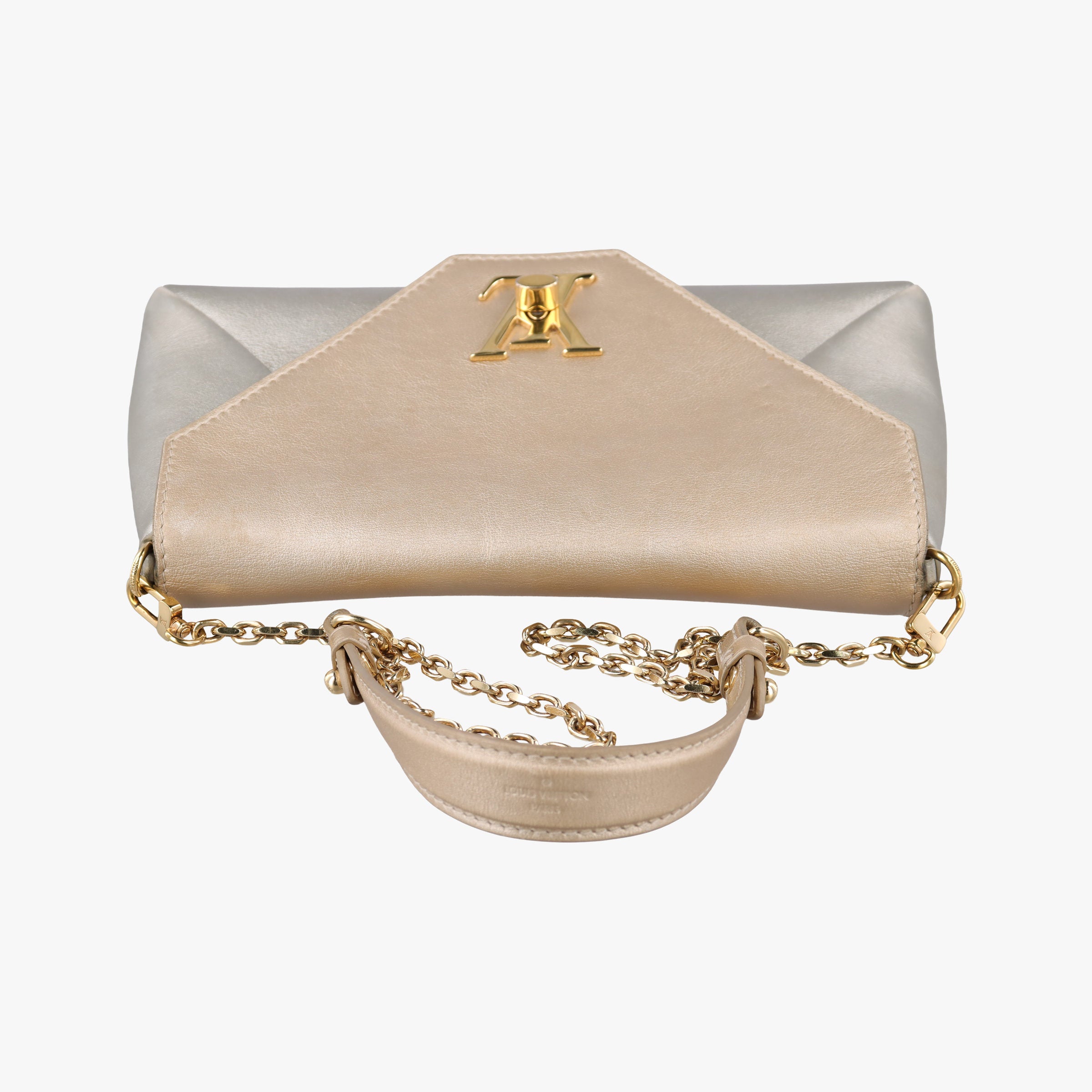 Secondhand Louis Vuitton Love Note golden×silver Leather M54504 shoulderbag | stylenewstar