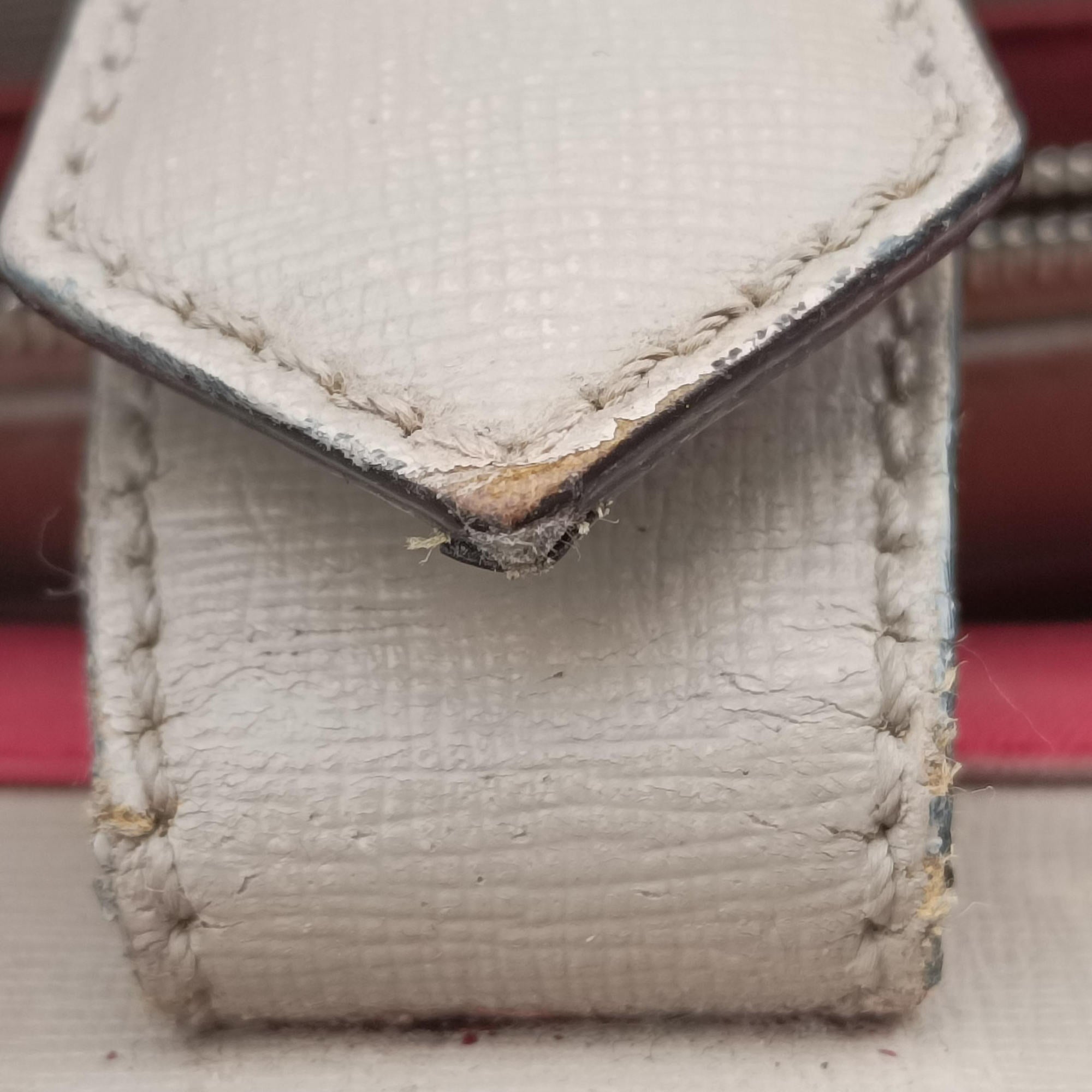 Pre-owned Fendi Petite 2 JOURS Beige×Pink Leather 8BH253 shoulderbag | stylenewstar