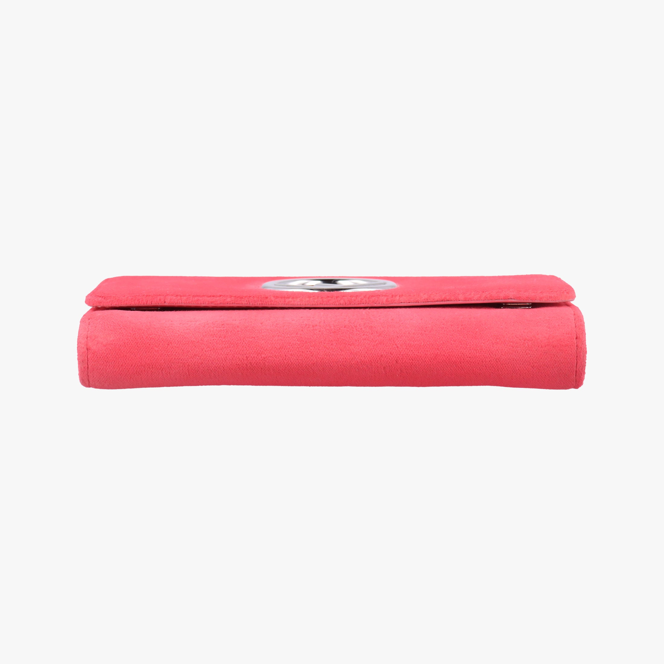 Pre-owned Fendi Kan I F Logo Pink velour 8BS012 shoulderbag | stylenewstar