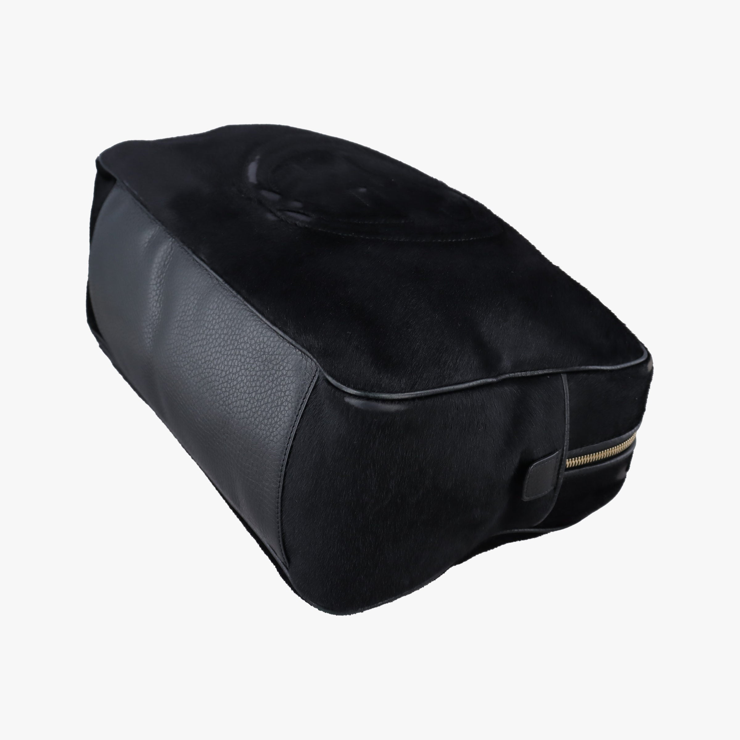 Pre-owned Gucci Soho Black ponyhair 353126 shoulderbag | stylenewstar
