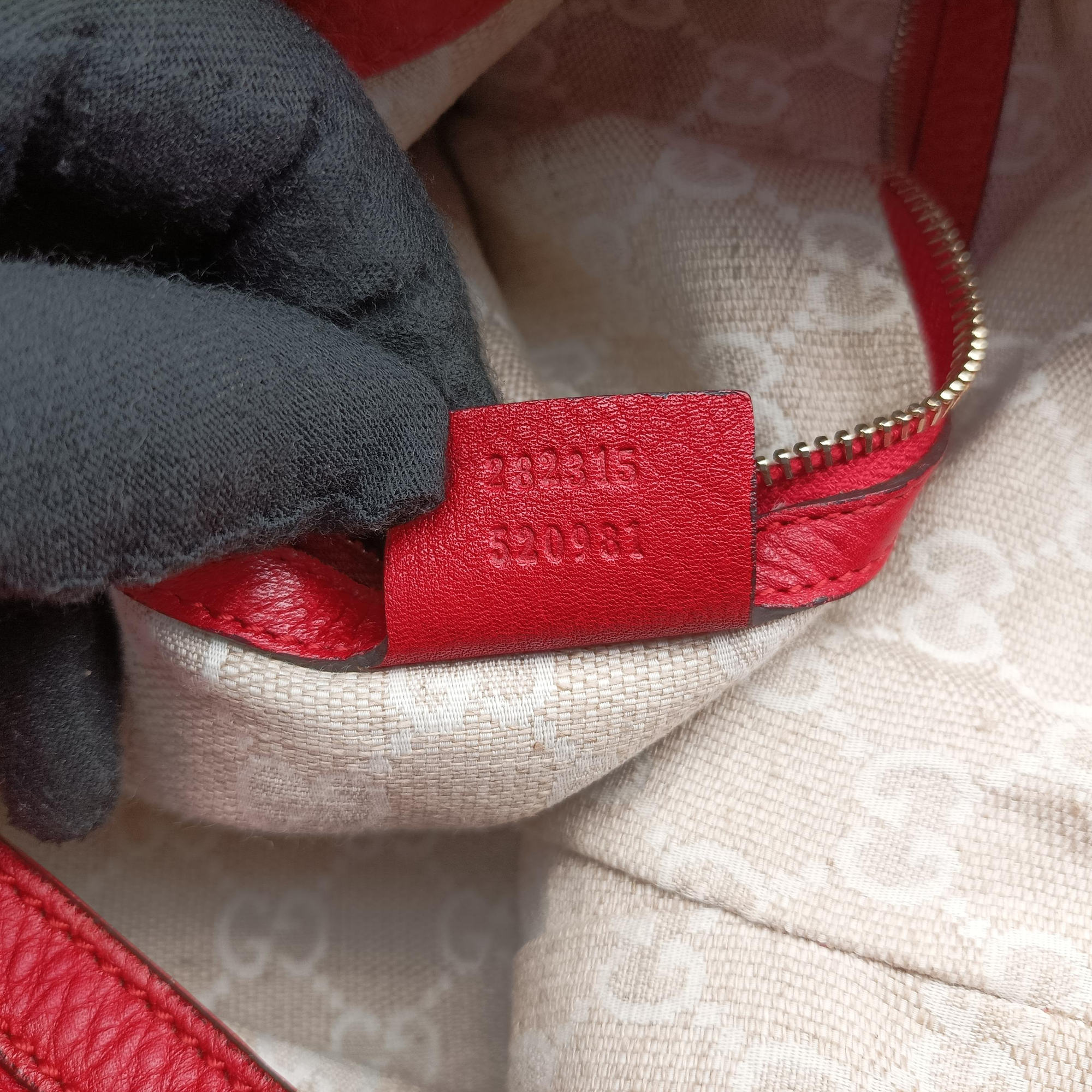 Pre-owned Gucci Bamboo Red Leather 282315 shoulderbag | stylenewstar