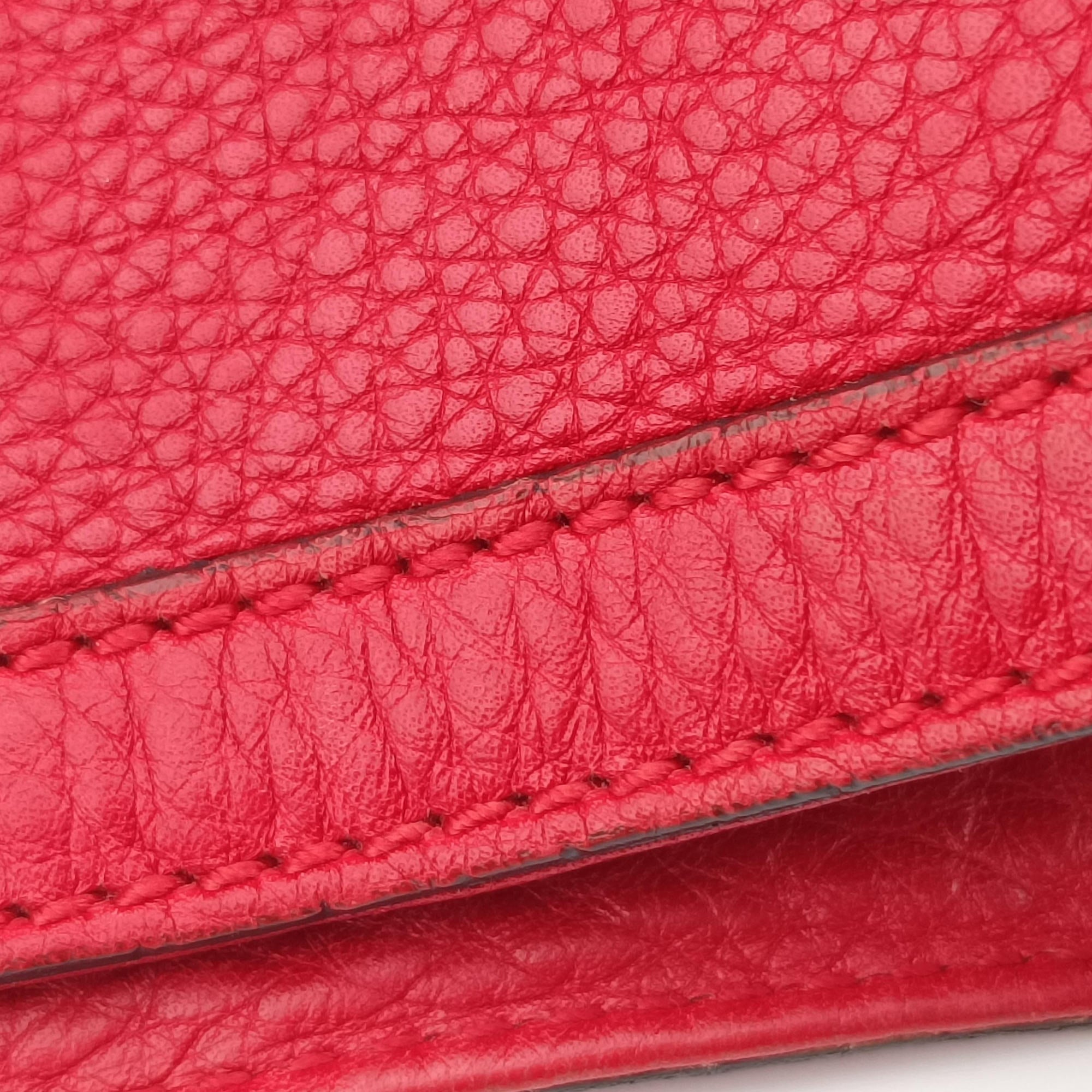 Pre-owned Gucci Bamboo Red Leather 282315 shoulderbag | stylenewstar