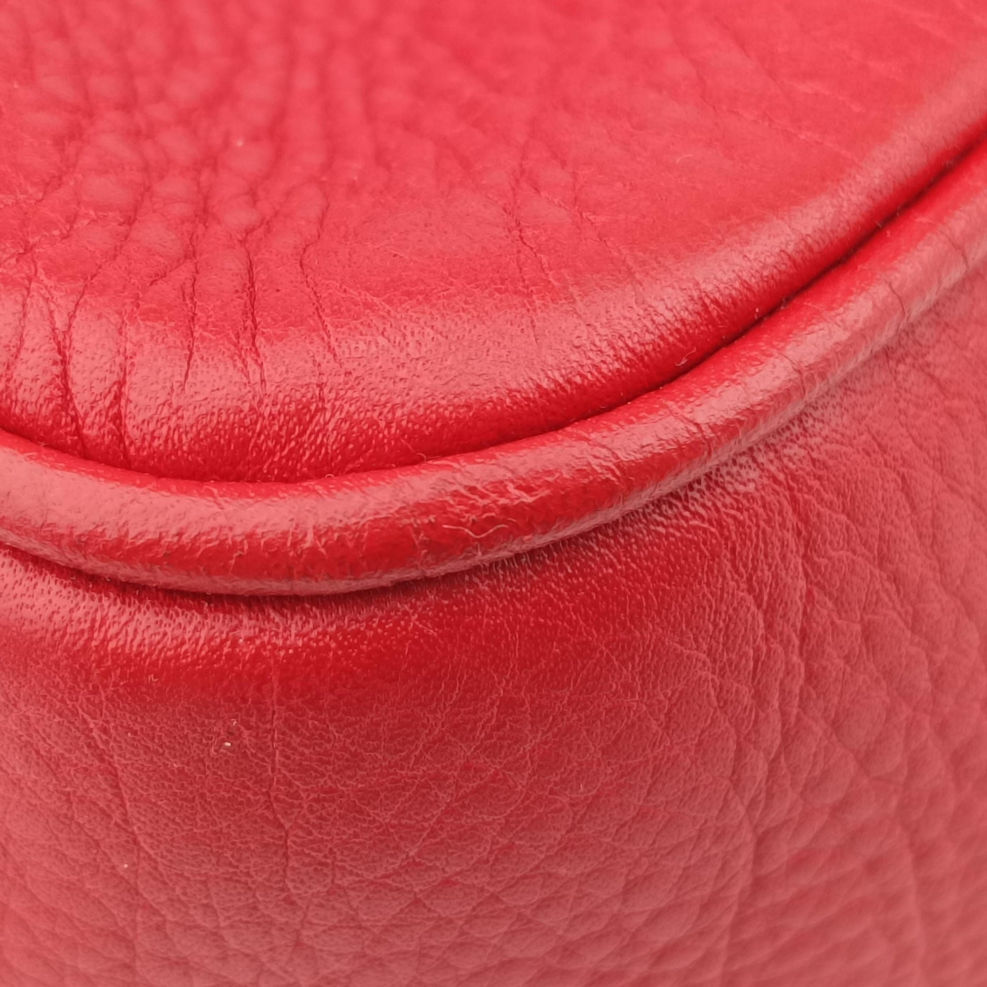 Pre-owned Gucci Bamboo Red Leather 282315 shoulderbag | stylenewstar